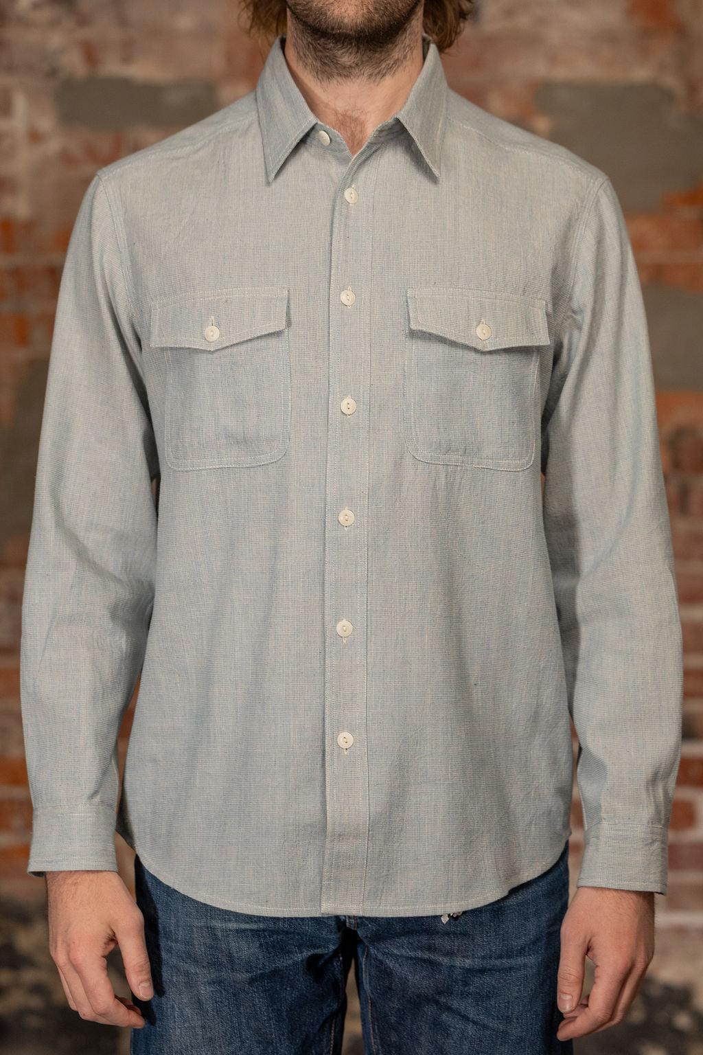 LS Smith Workshirt - Handwoven Kala Cotton End-on-End