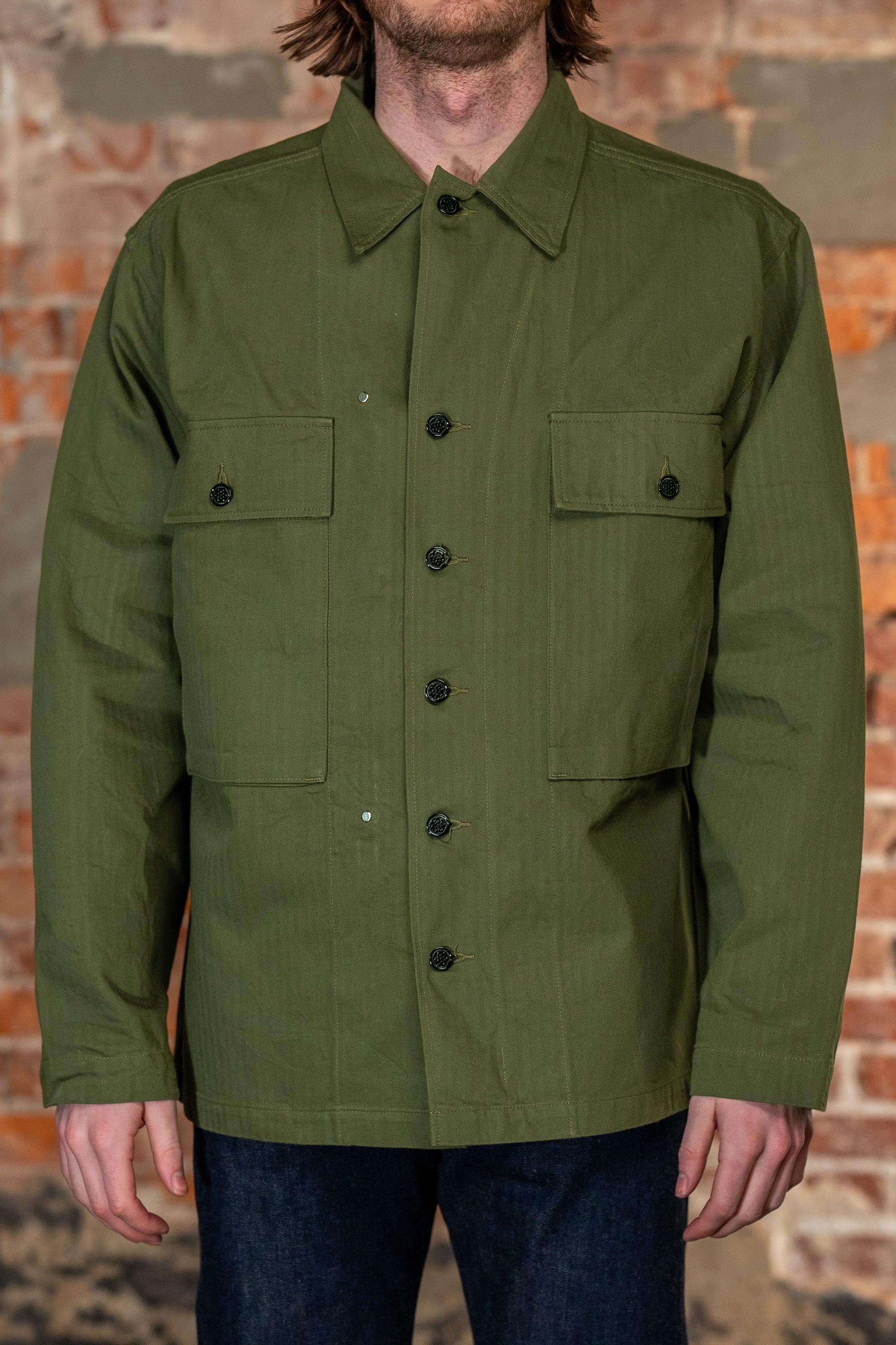 BR15887 Herringbone Twill Jacket Special - Olive