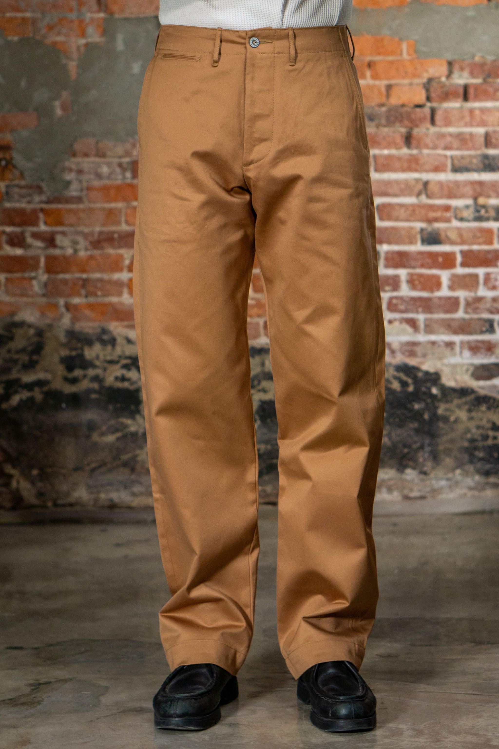 M43035 Early Military Chinos 1945 Model (One Wash) - Camel