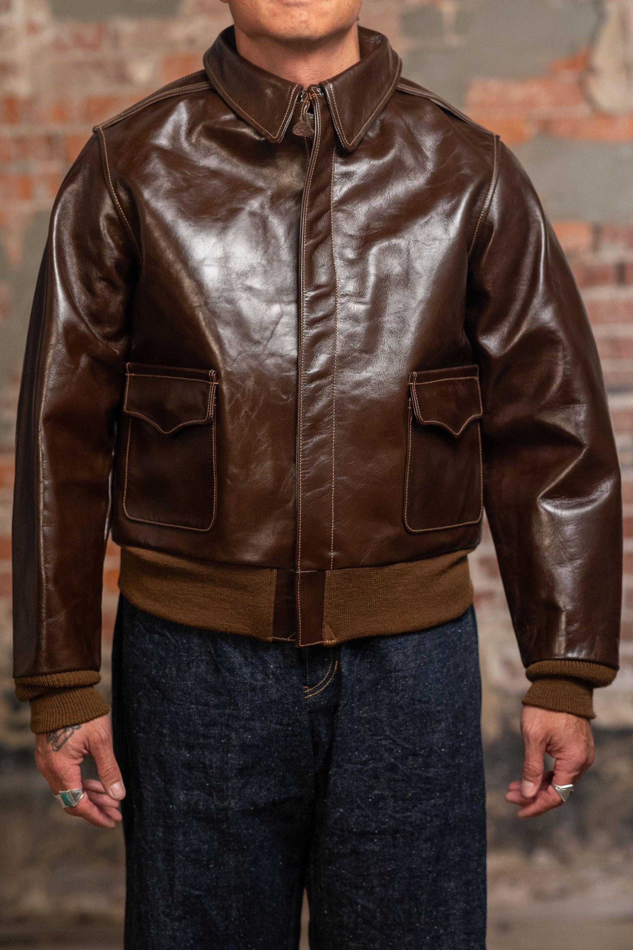 BR80593 Type A-2 “Contract no. w535 AC-23380 Rough Wear Clothing co.” - S/Brown