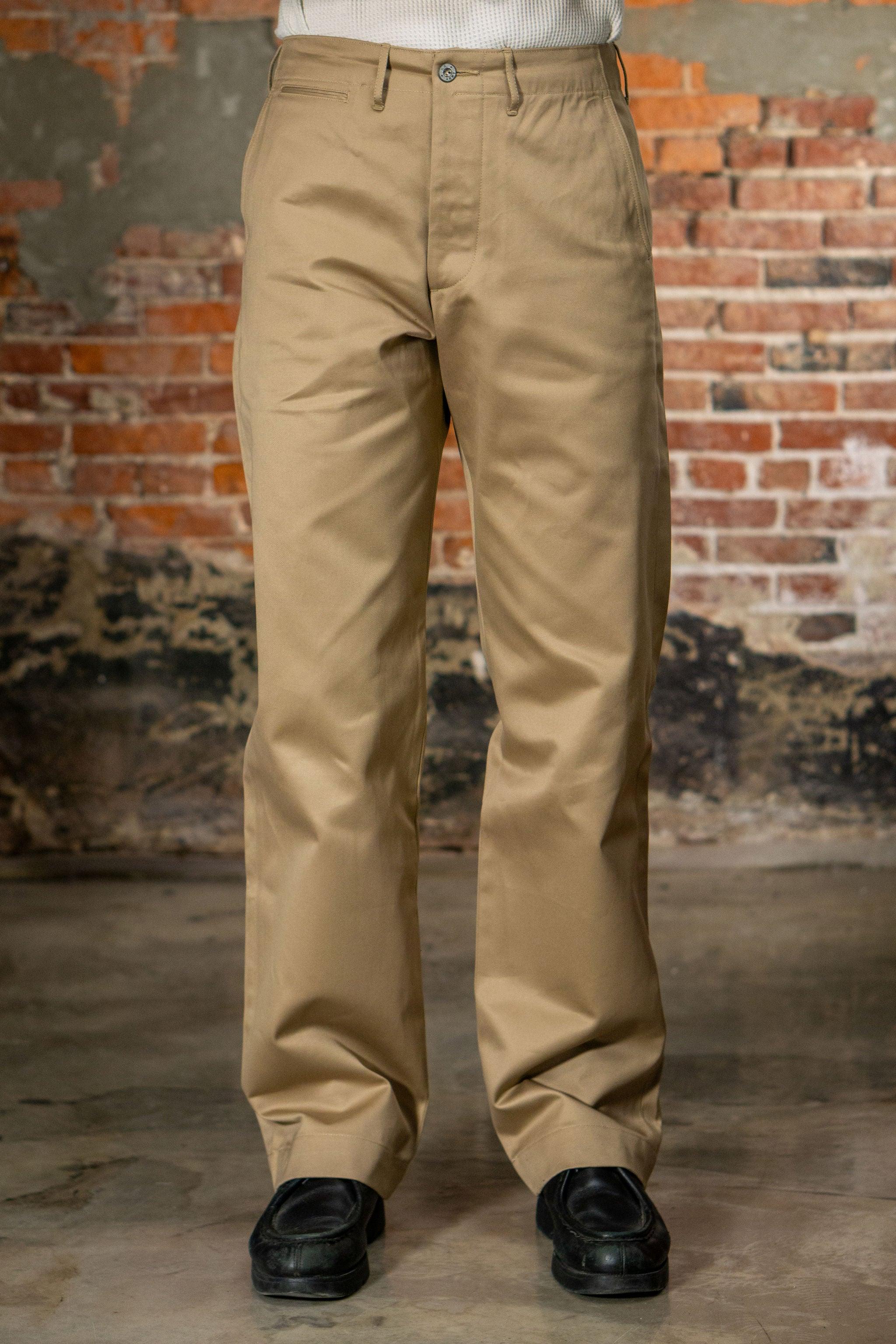 M43035 Early Military Chinos 1945 Model (One Wash) - Beige