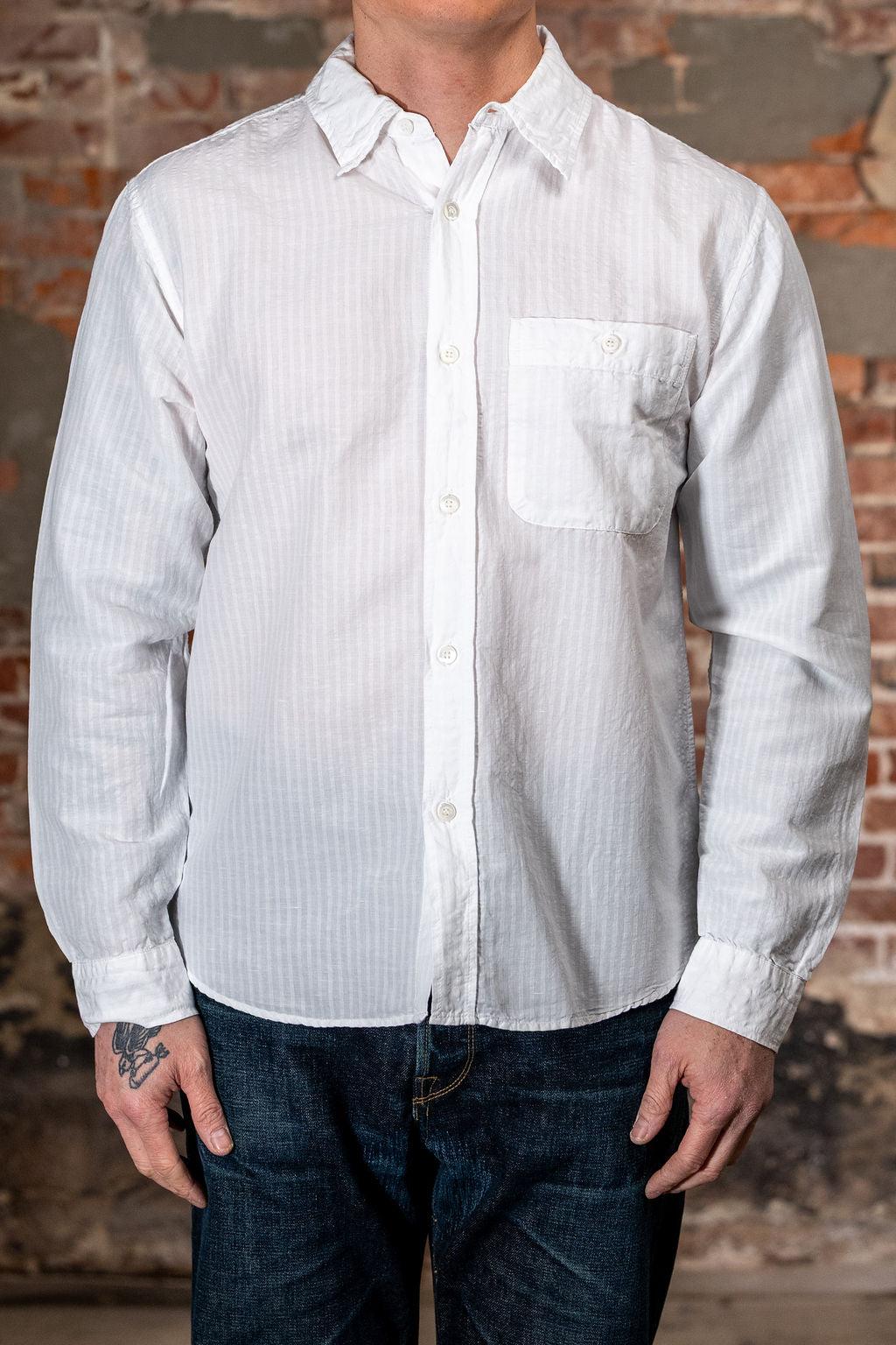 Jones Cotton & Linen Shirt - White