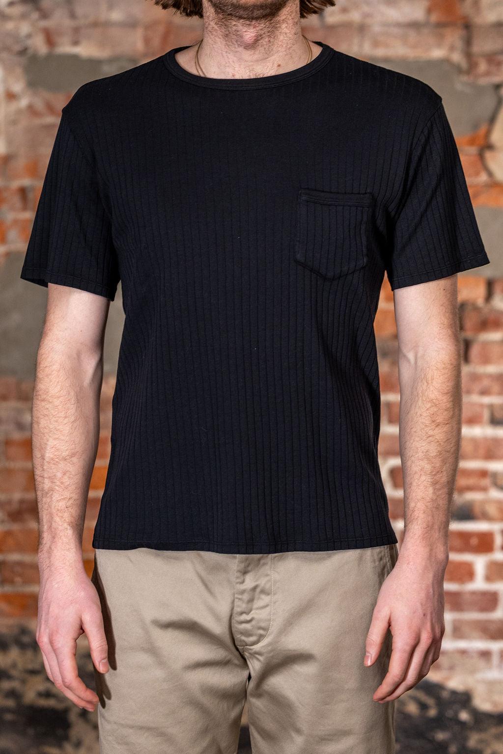 Rib Pocket T-shirt - Black