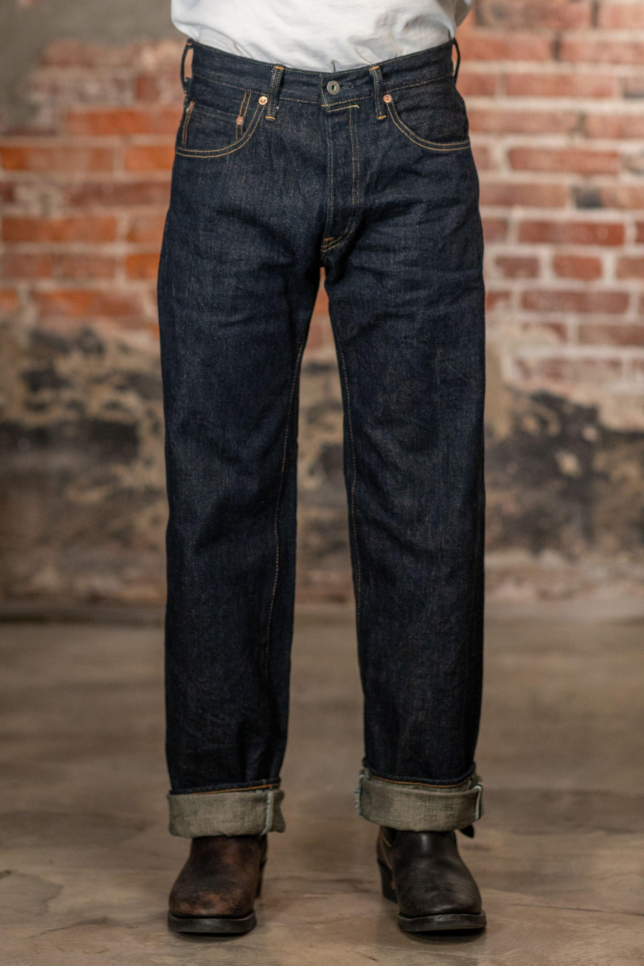 200-GC15 - 15oz Wide Straight Green Cast Denim