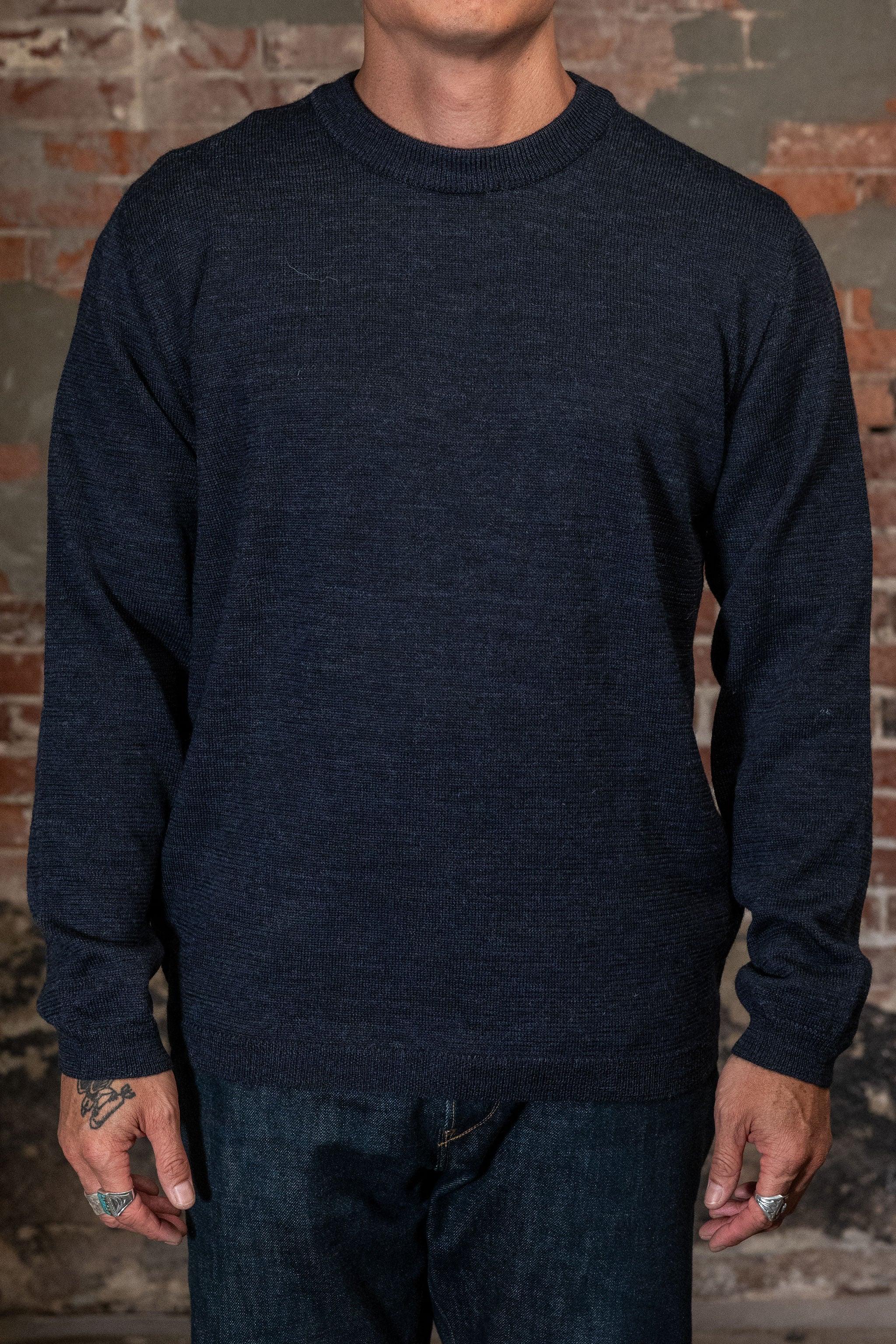 Eske Crew Neck Sweater - Blue Melange