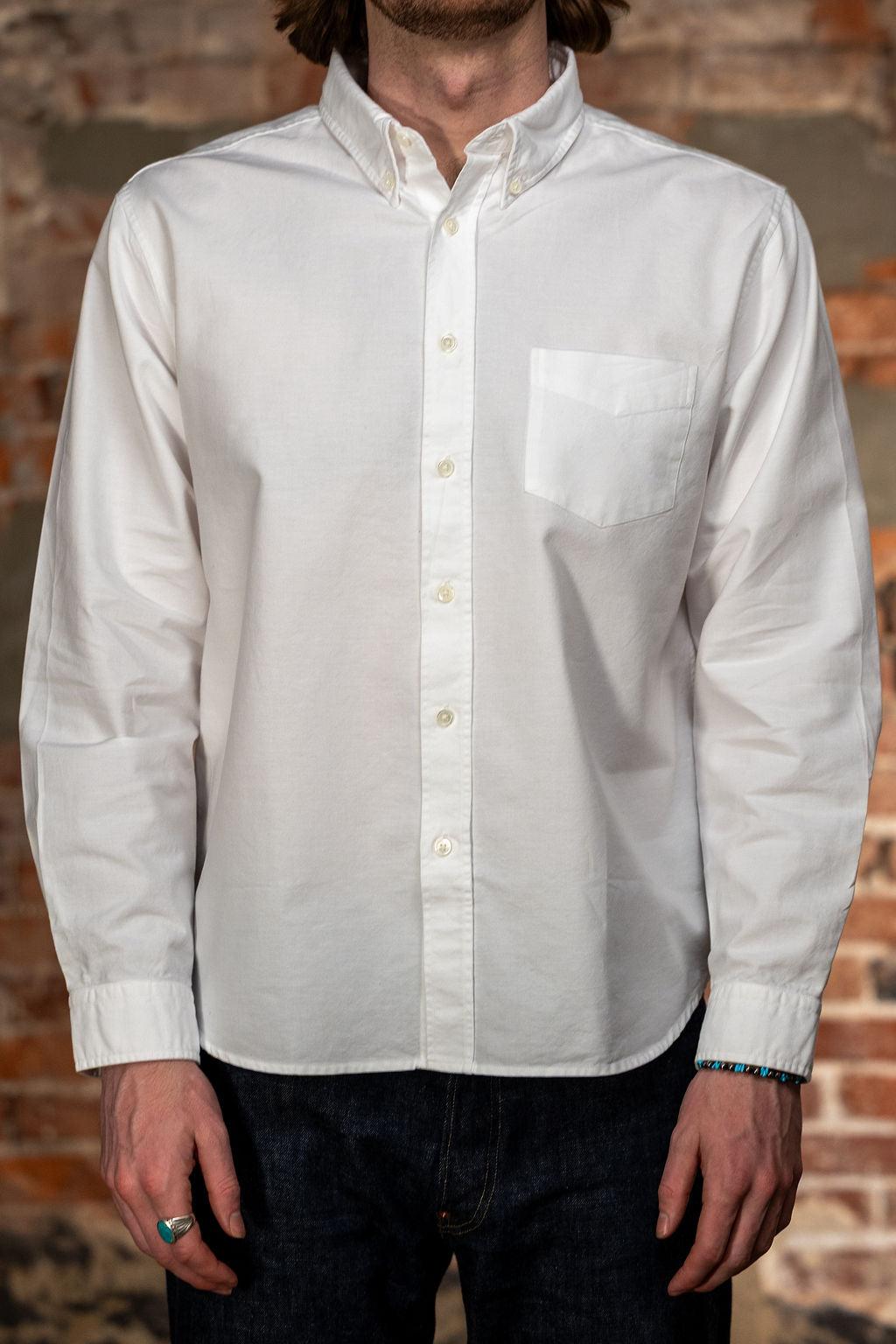 "Beefy" Cotton Oxford - White