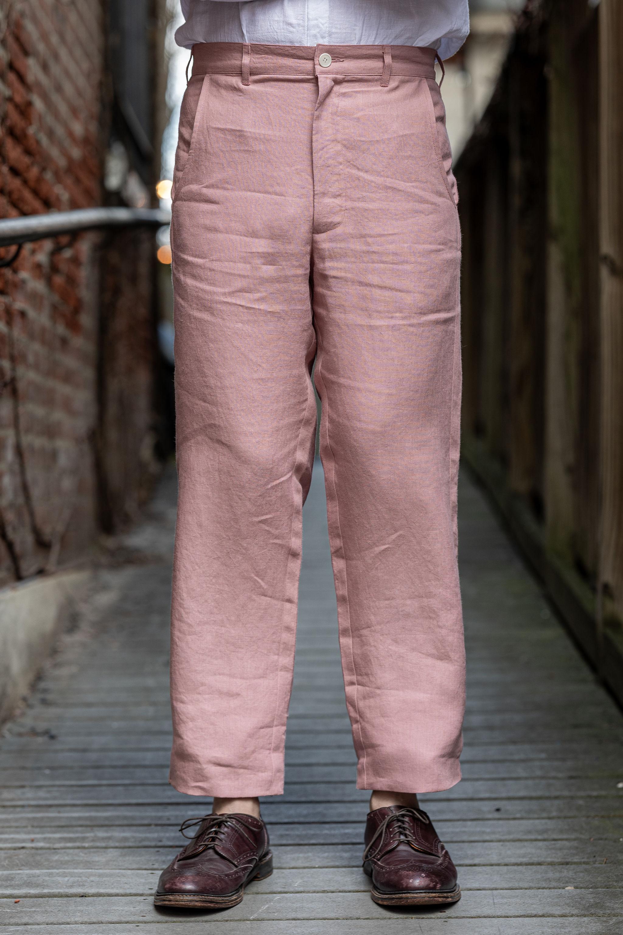 Sateen Pant - Belgian Linen Pink