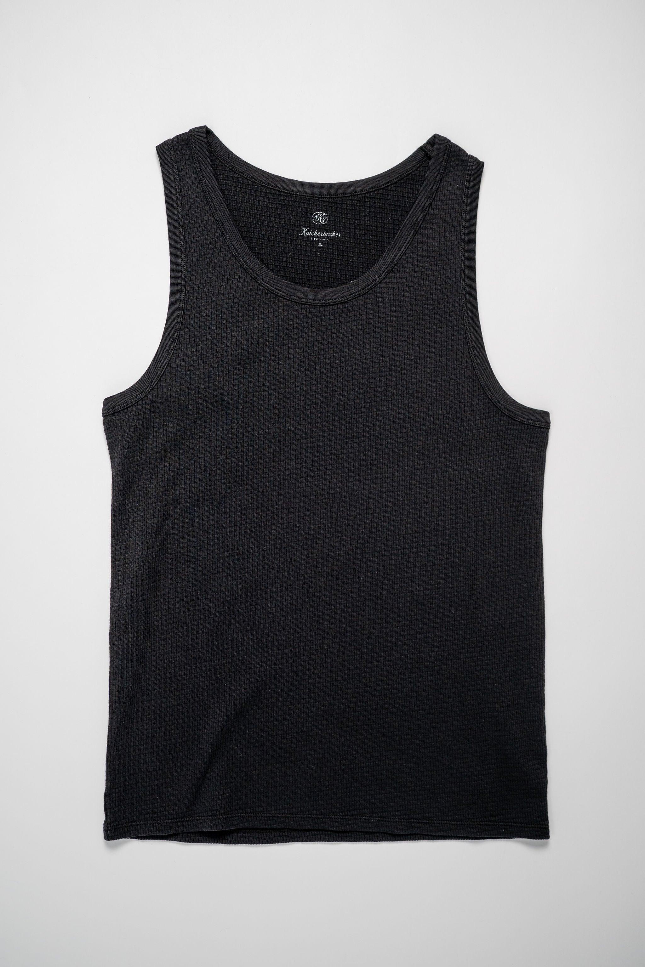 Box Knit Tank - Black