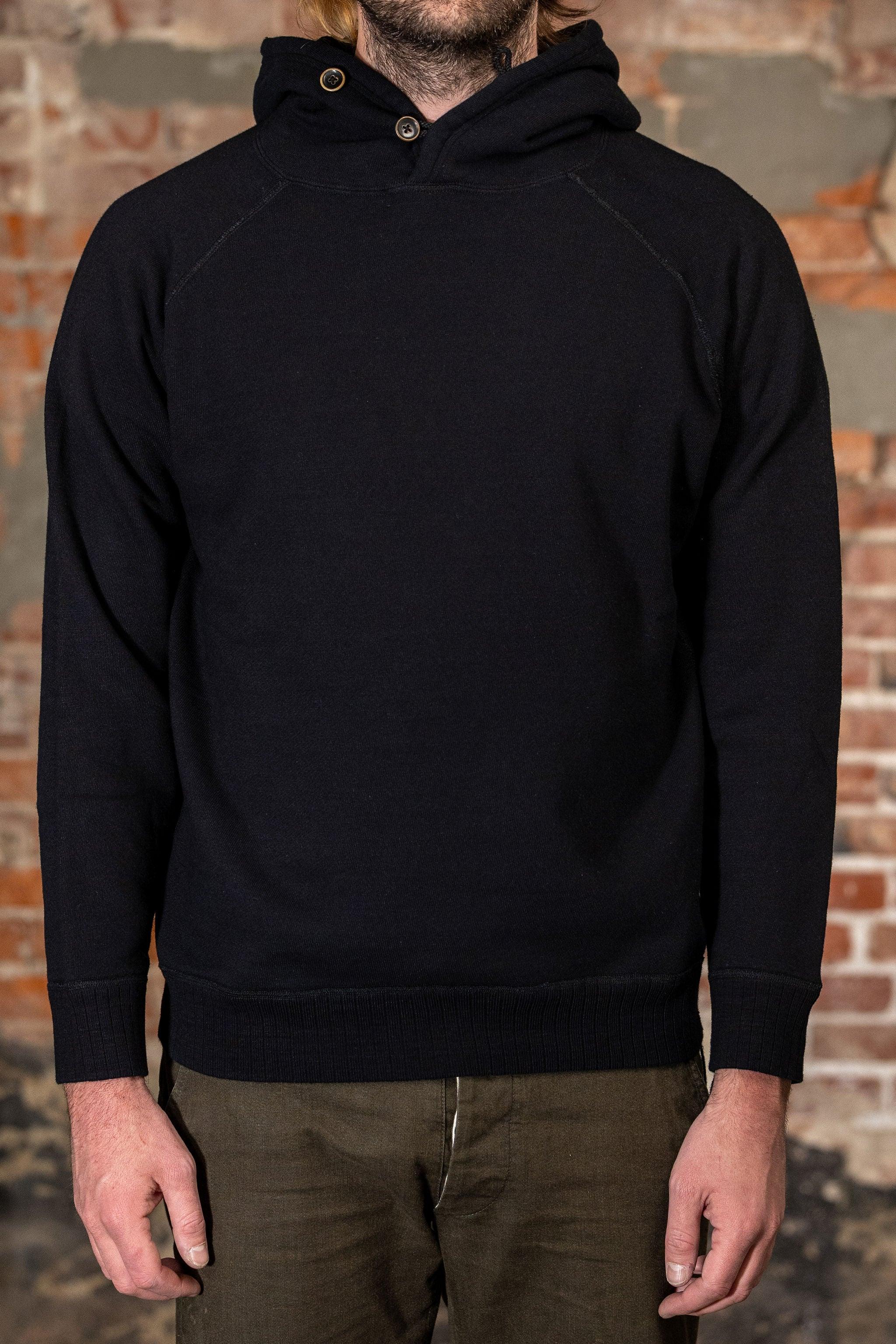 5410-IDBK Knitted Hoodie - Indigo Black