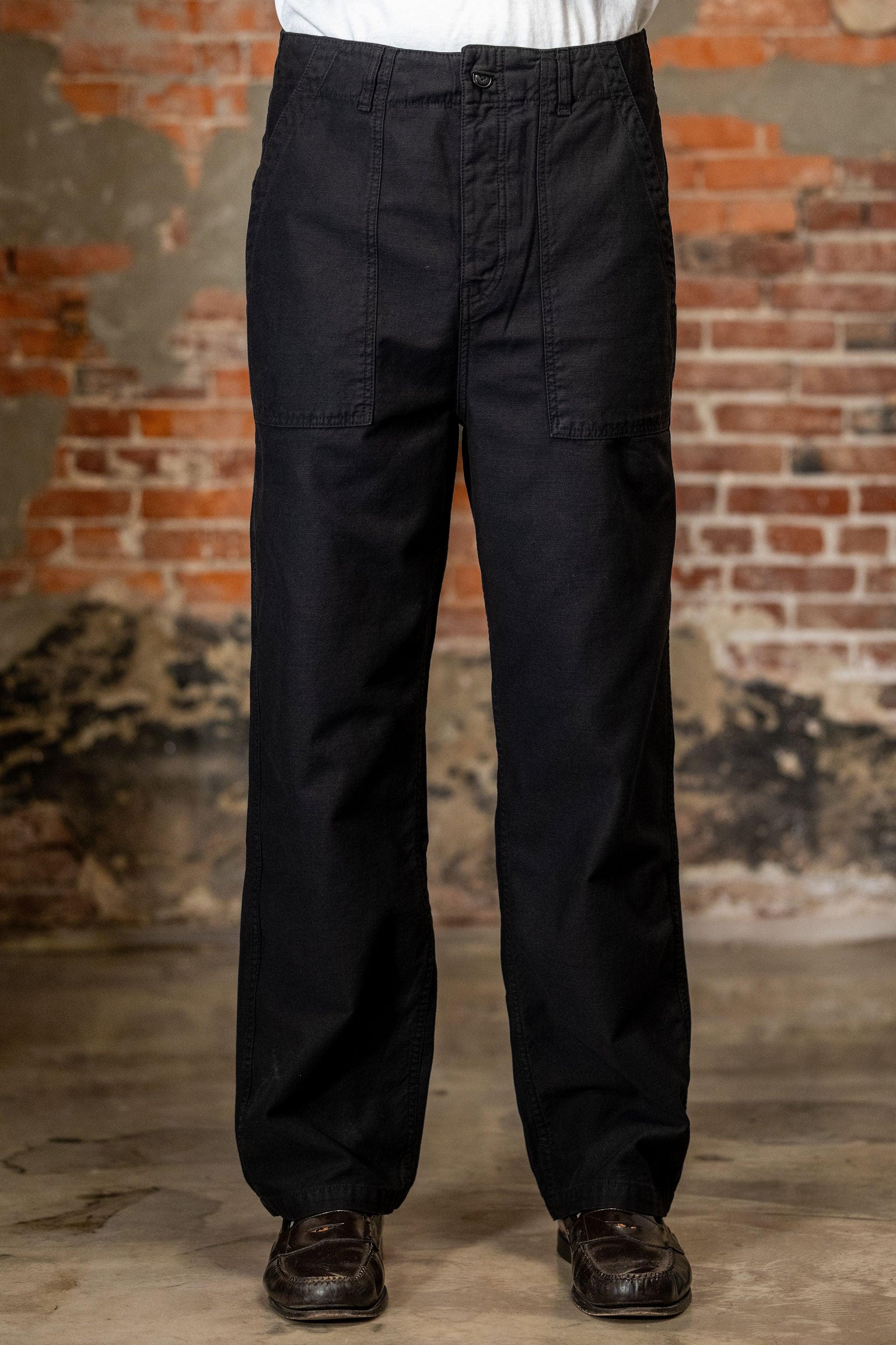 SENDO01SC Sateen Canvas Fatigue Pants - Storm Black