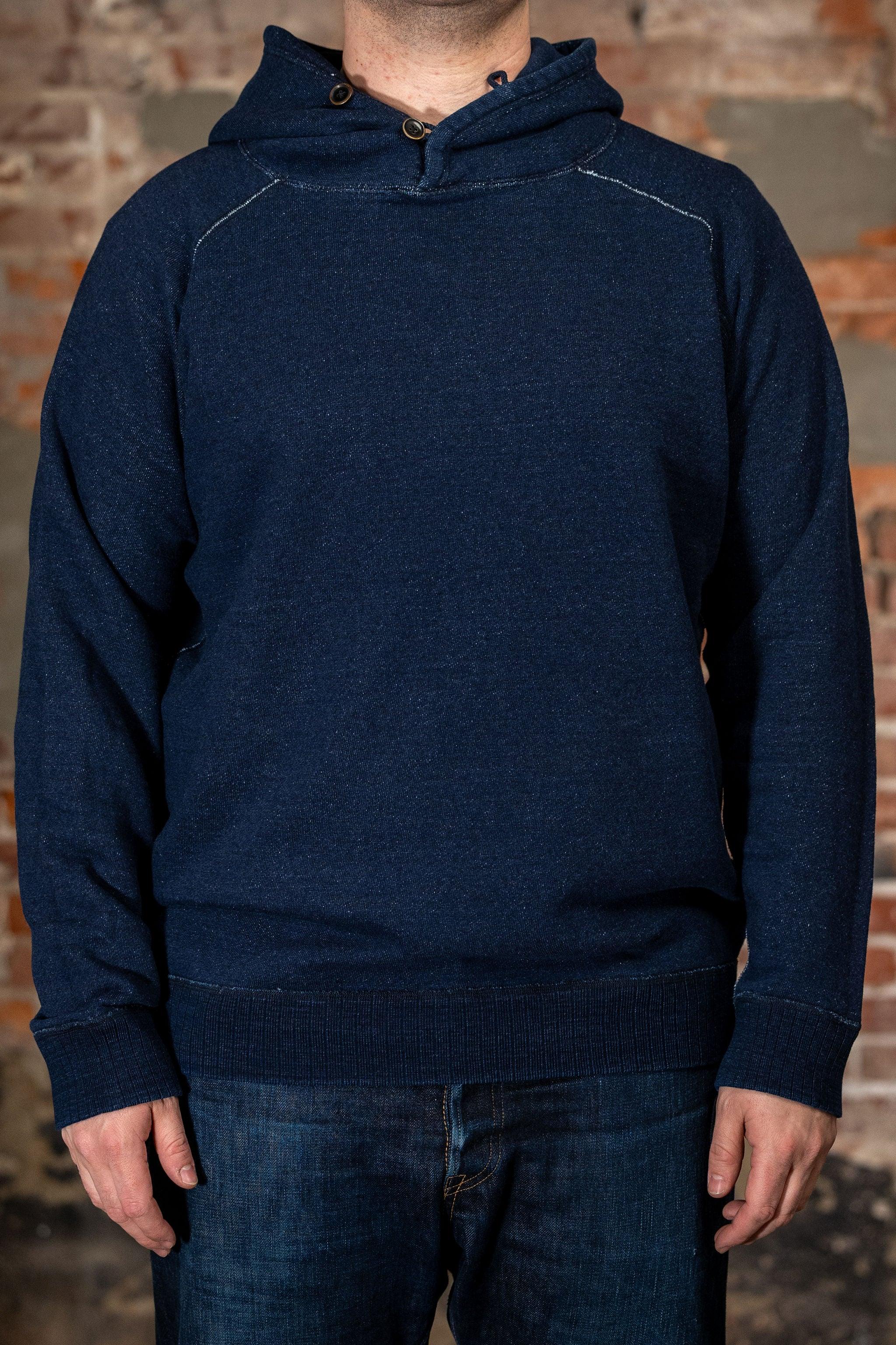 5410-ID Knitted Hoodie - Indigo