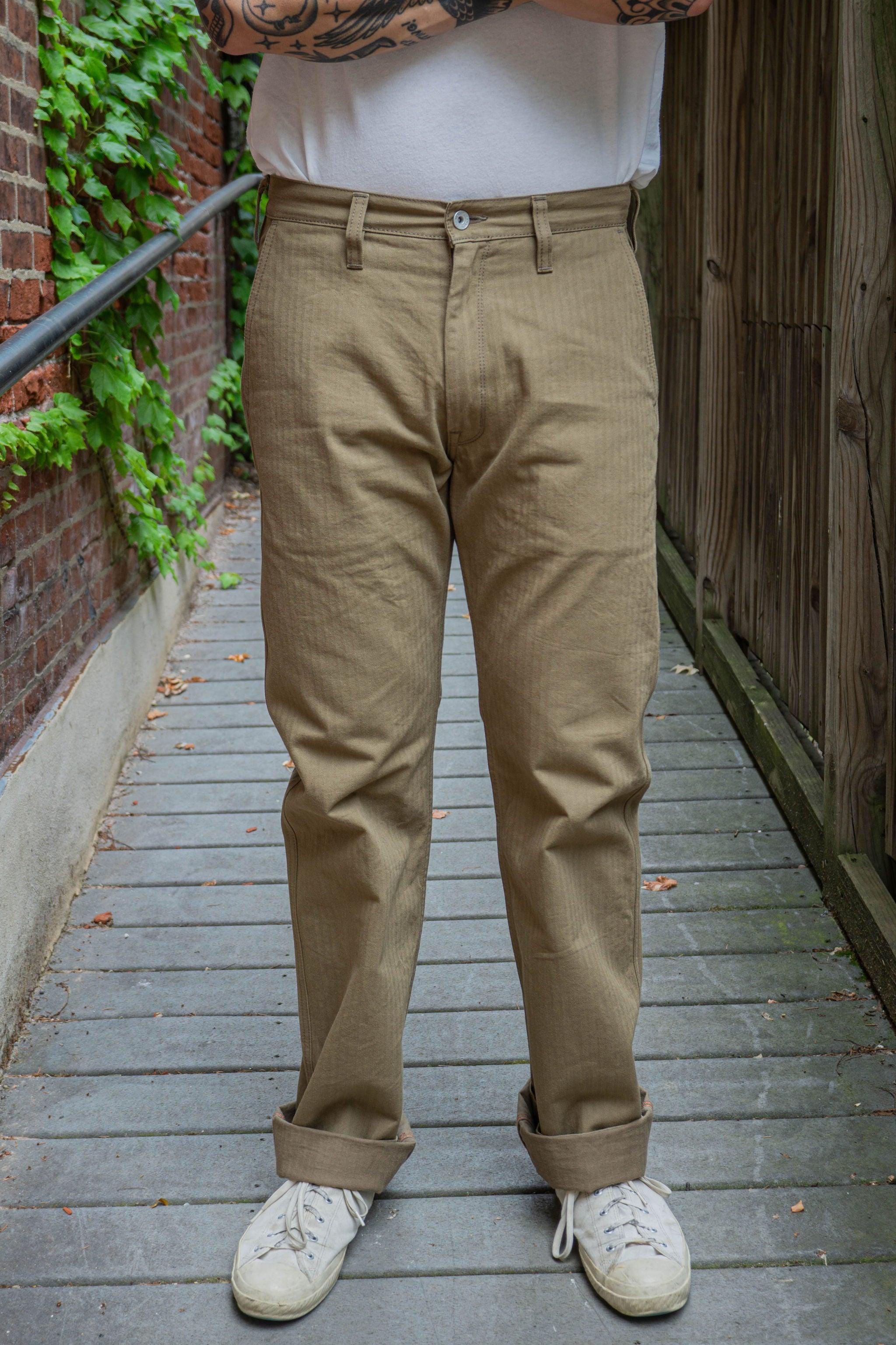 IH-735-KHA 11oz Herringbone Work Pants - Khaki