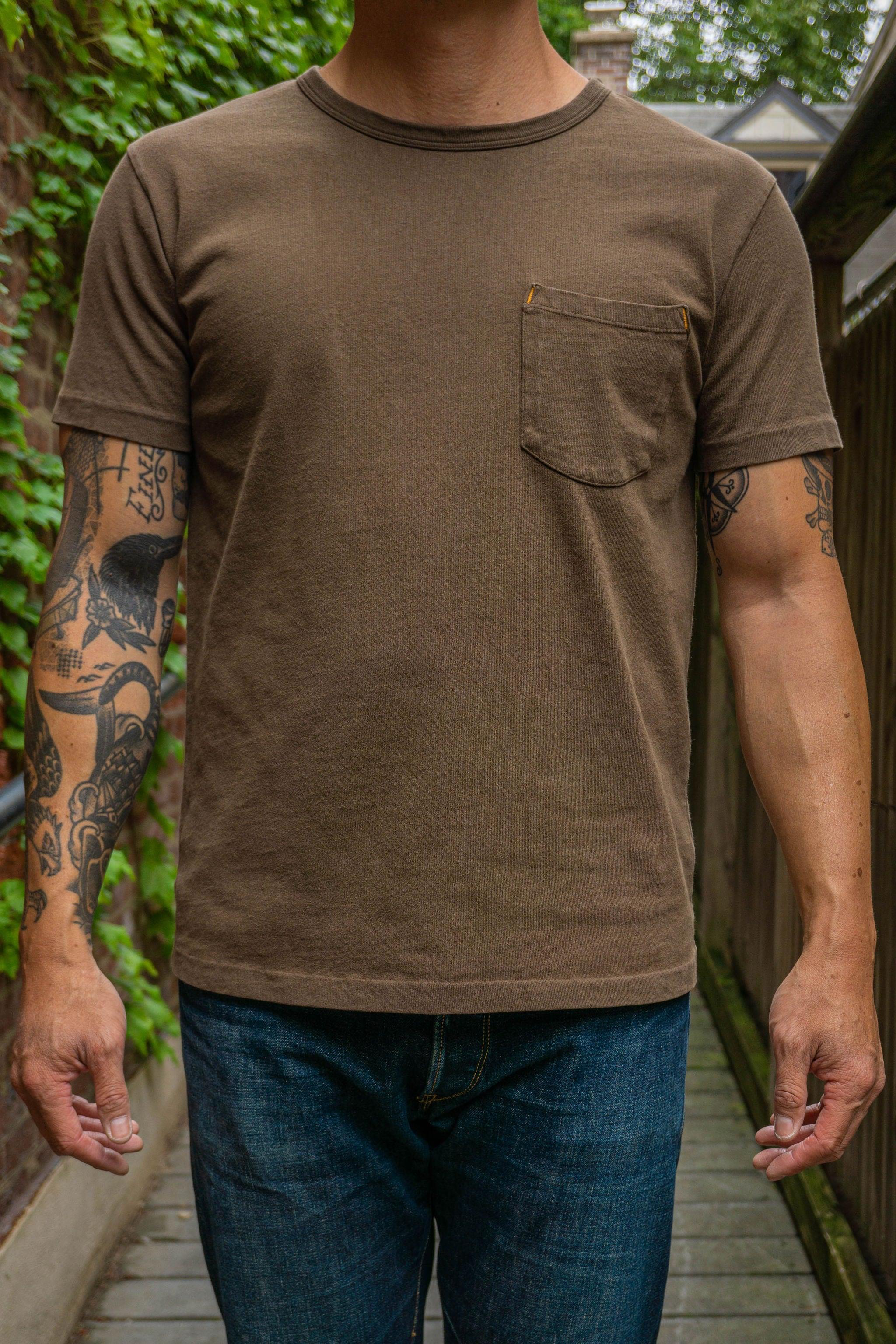 13oz Pocket T-Shirt - Cedar