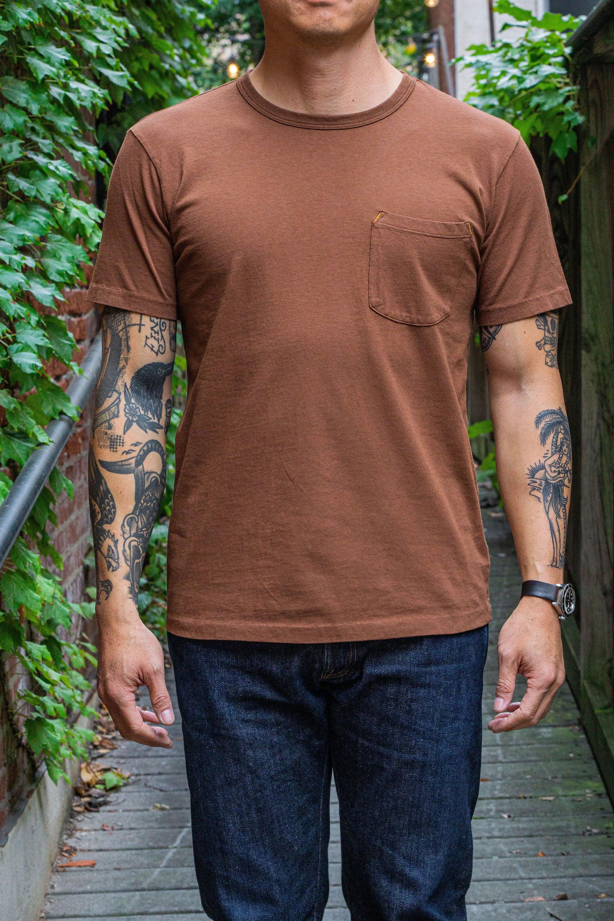 9oz Pocket T-Shirt - Chocolate