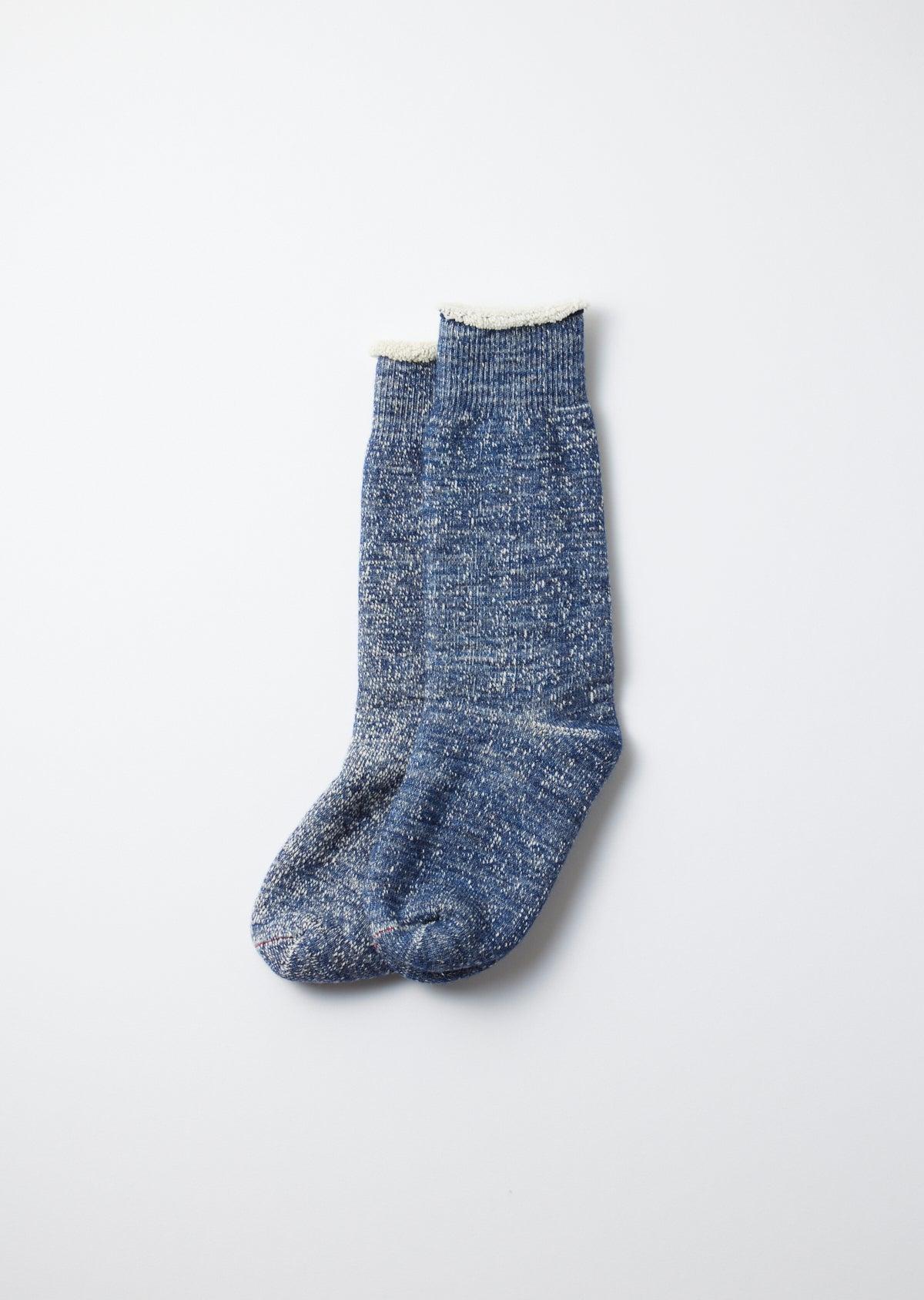 R1001 Double Faced Crew Socks - Deep Ocean