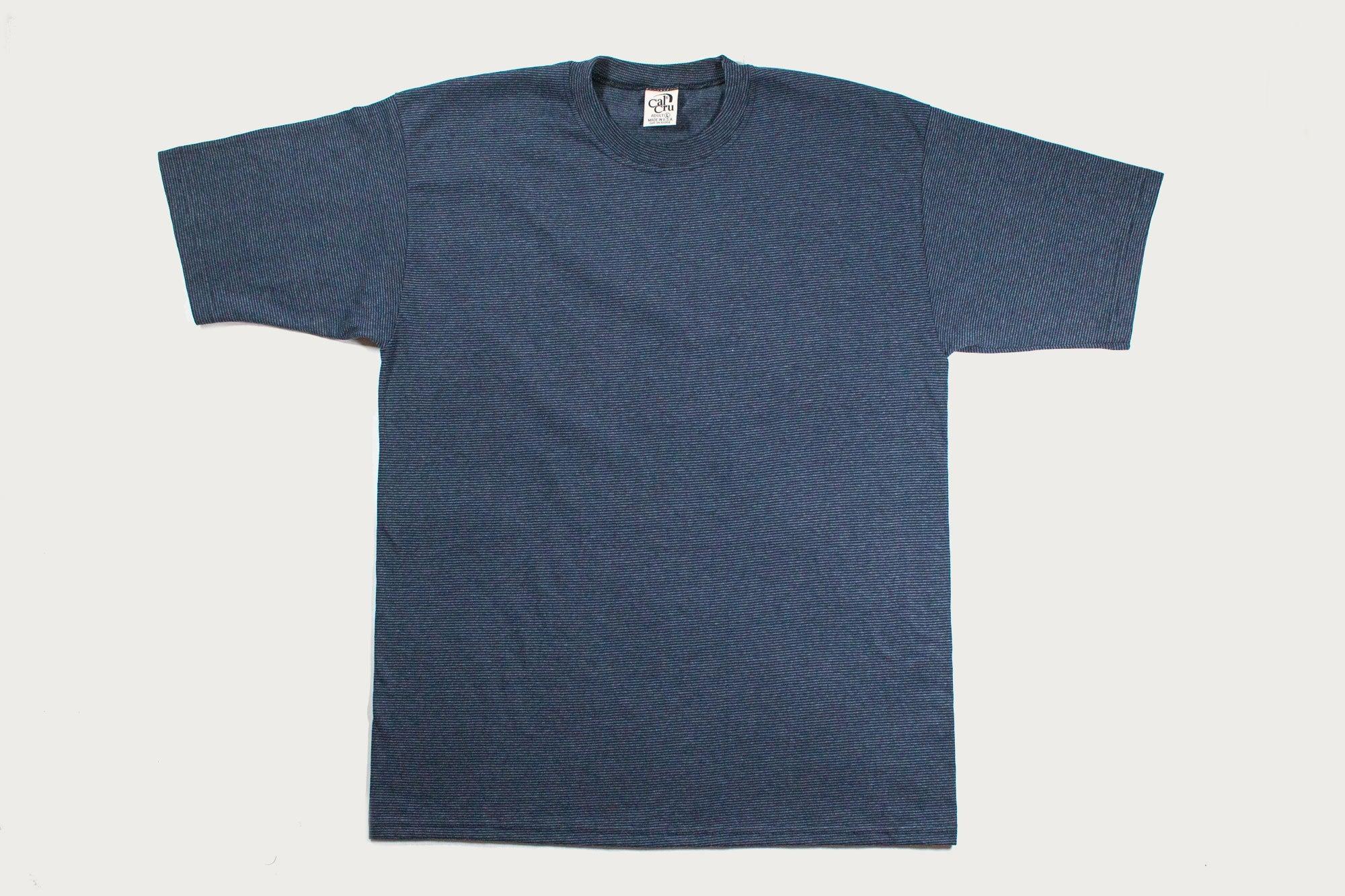 Microstripe Tee - Navy