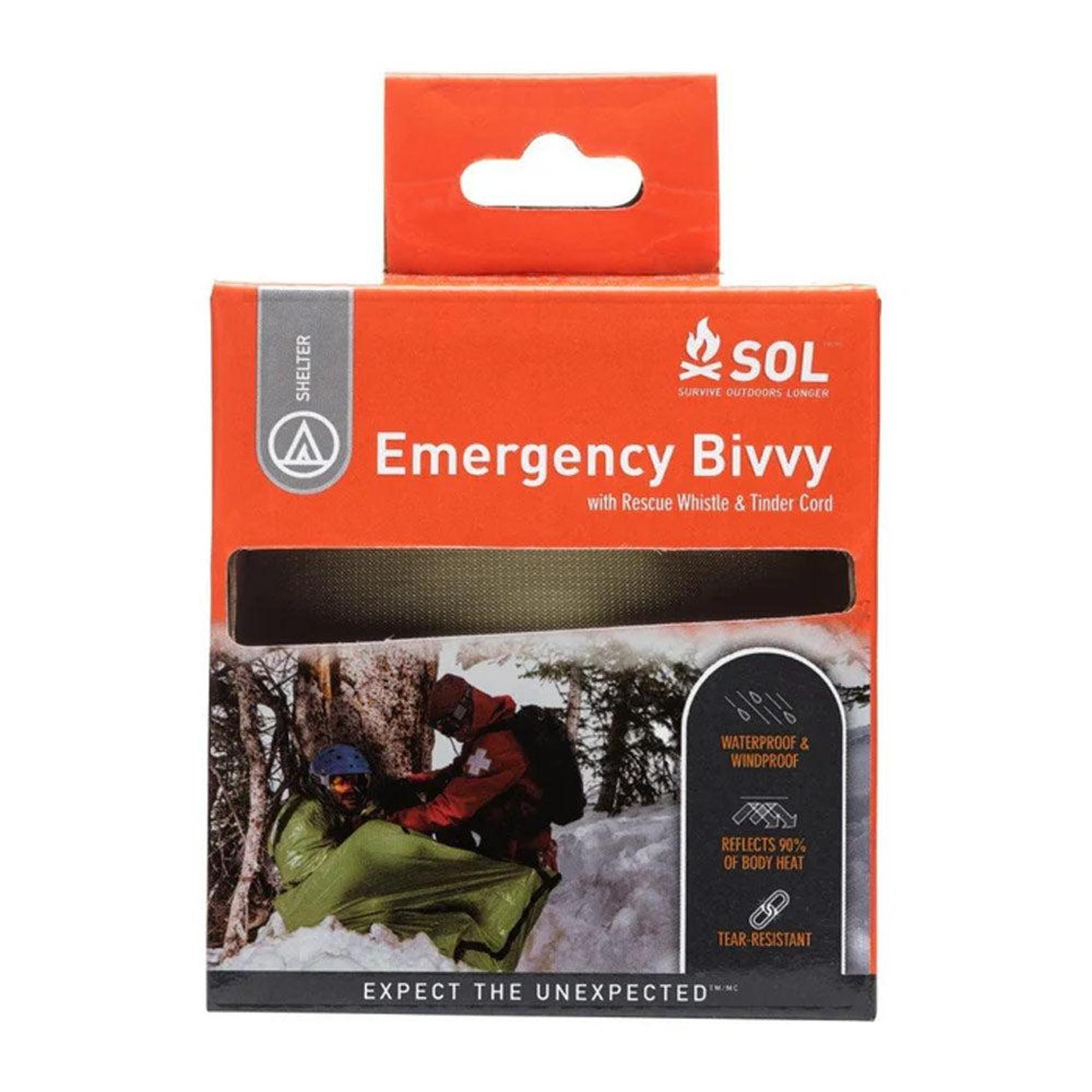 Emergency Bivvy With Rescue Whistle 'OD Green'