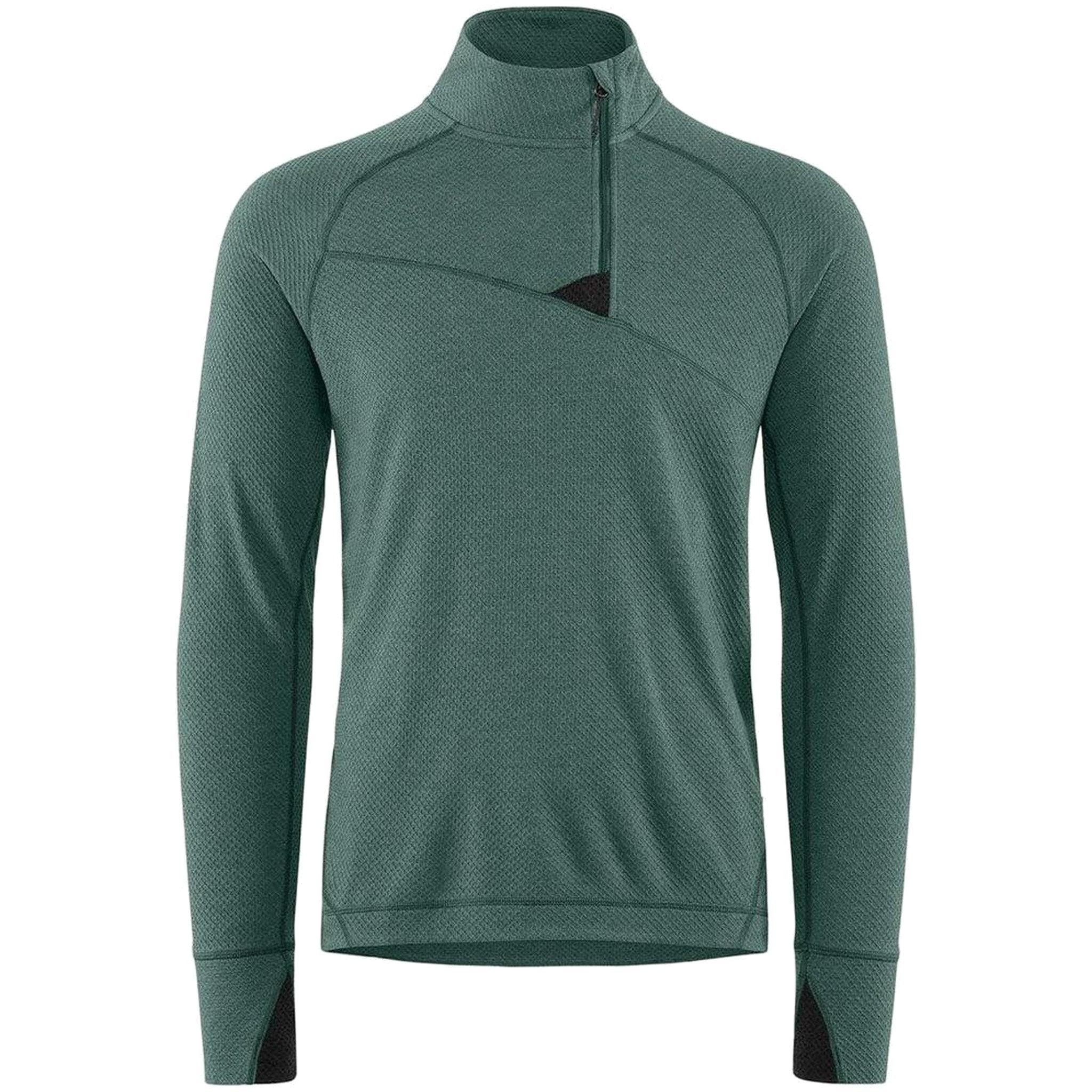 Men's Huge Half Zip Sweater - Silver Pine