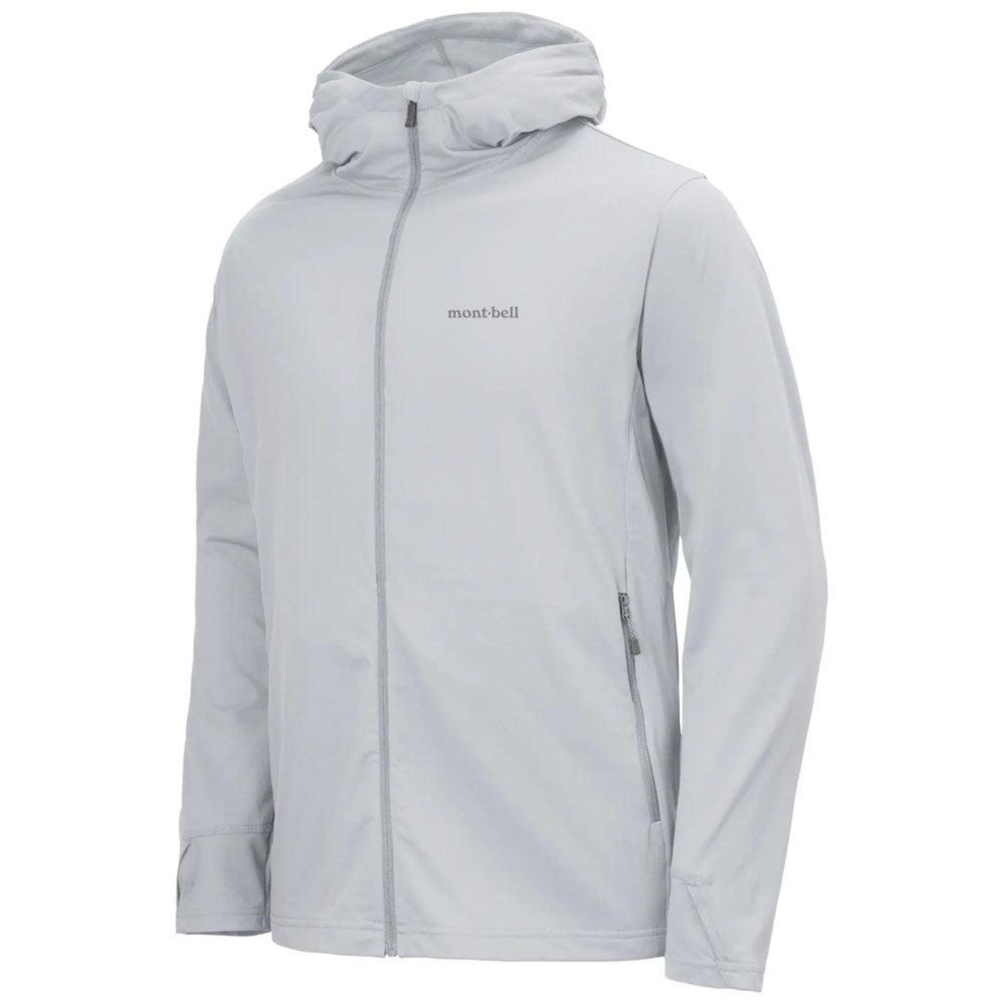 Montbell Wickronuv-Tect Full-Zip Hoodie 'Light Gray'