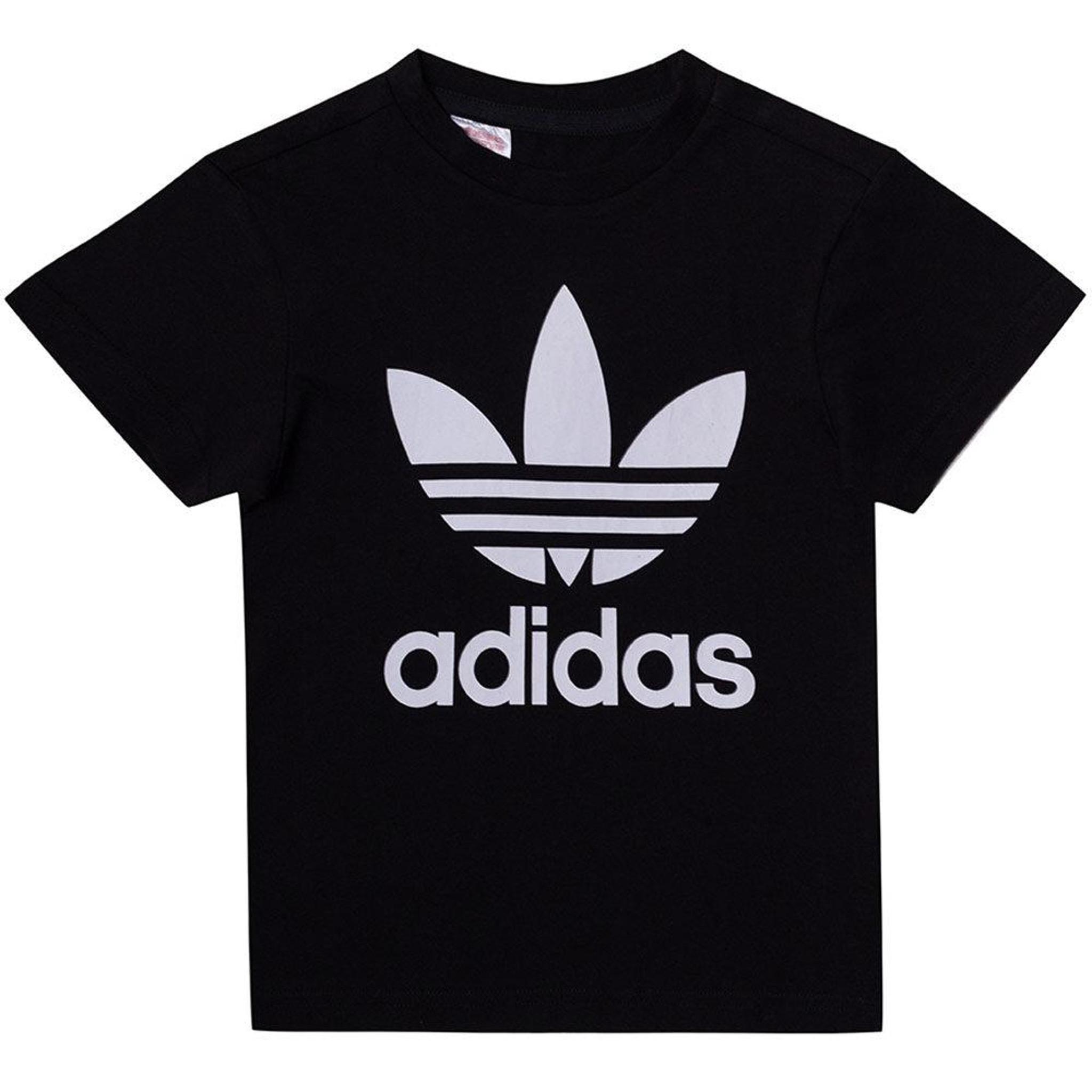 Kid's Trefoil Tee Short Sleeve 'Black / White'