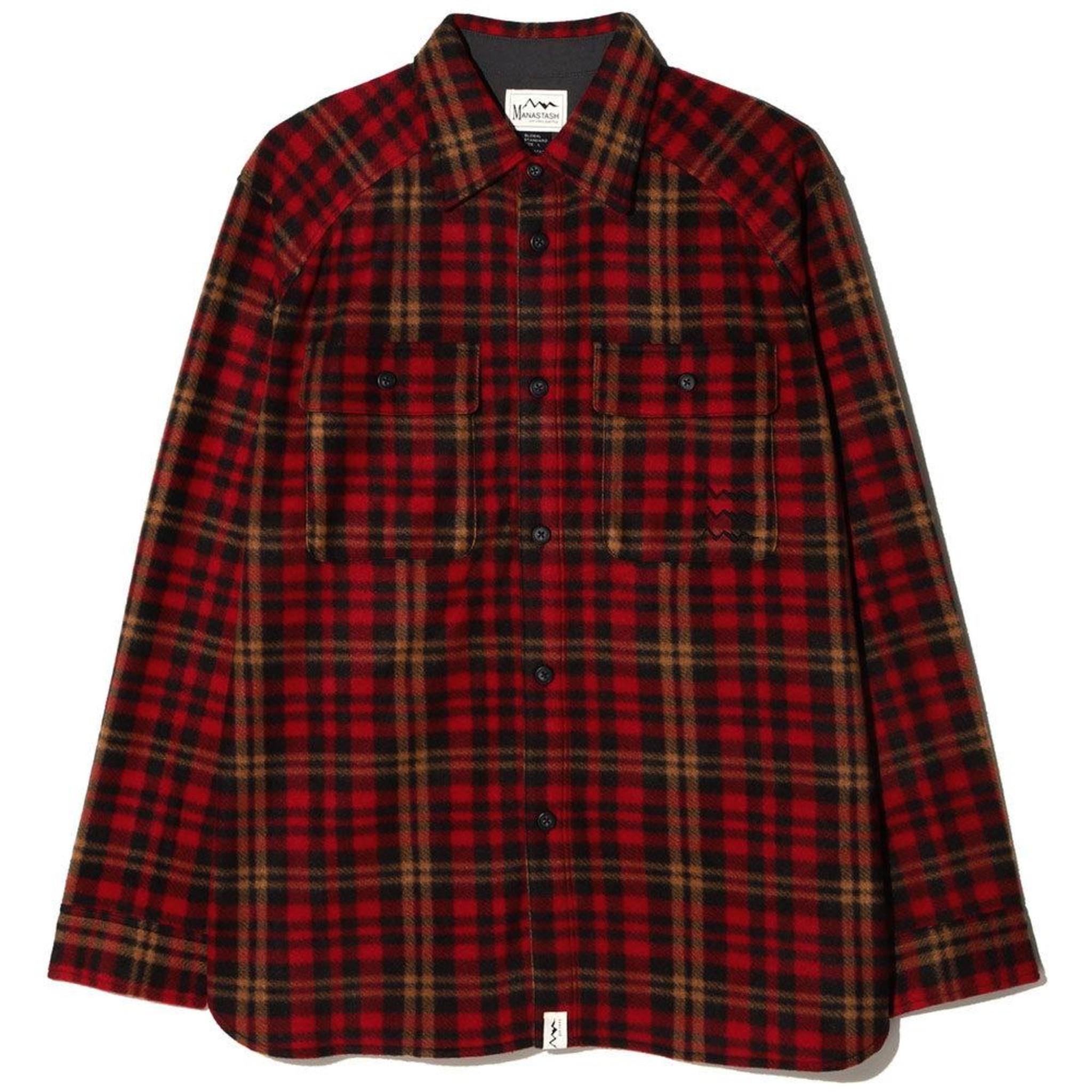 Fleece Plaid Cpo Shirt 'Red'