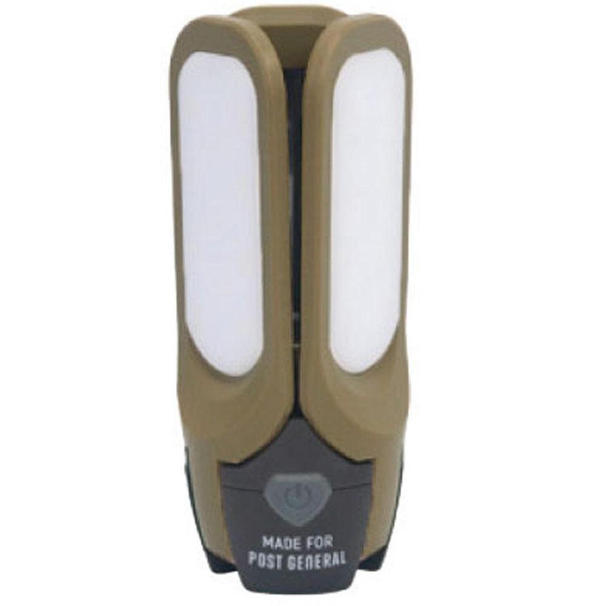 Tri-Panel Solar Charged LED Light - Olive Khaki