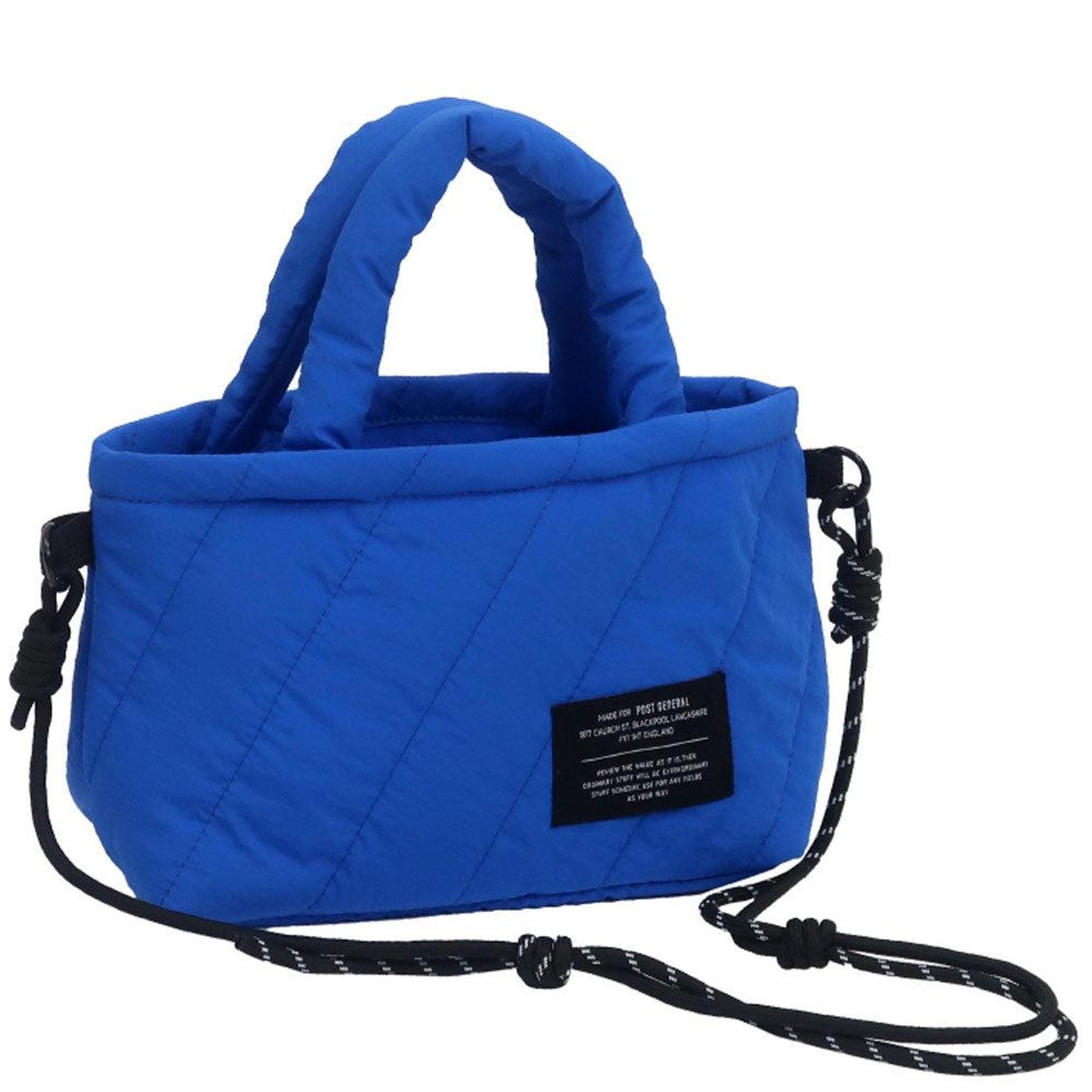 Quilted Shoulder Cooler Tote - Blue