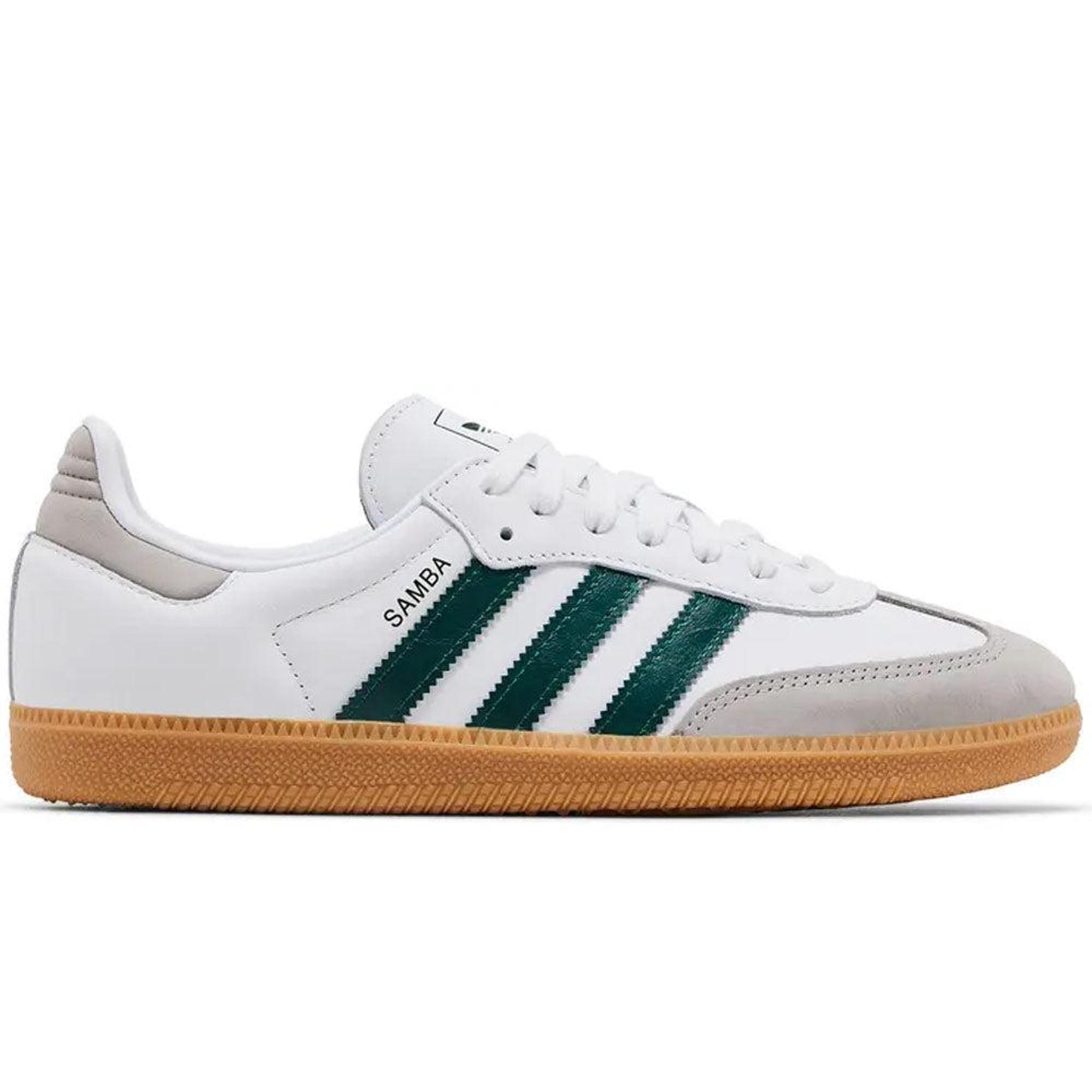 Women's Samba Og Shoes 'Cloud White / Collegiate Green / Grey Two'