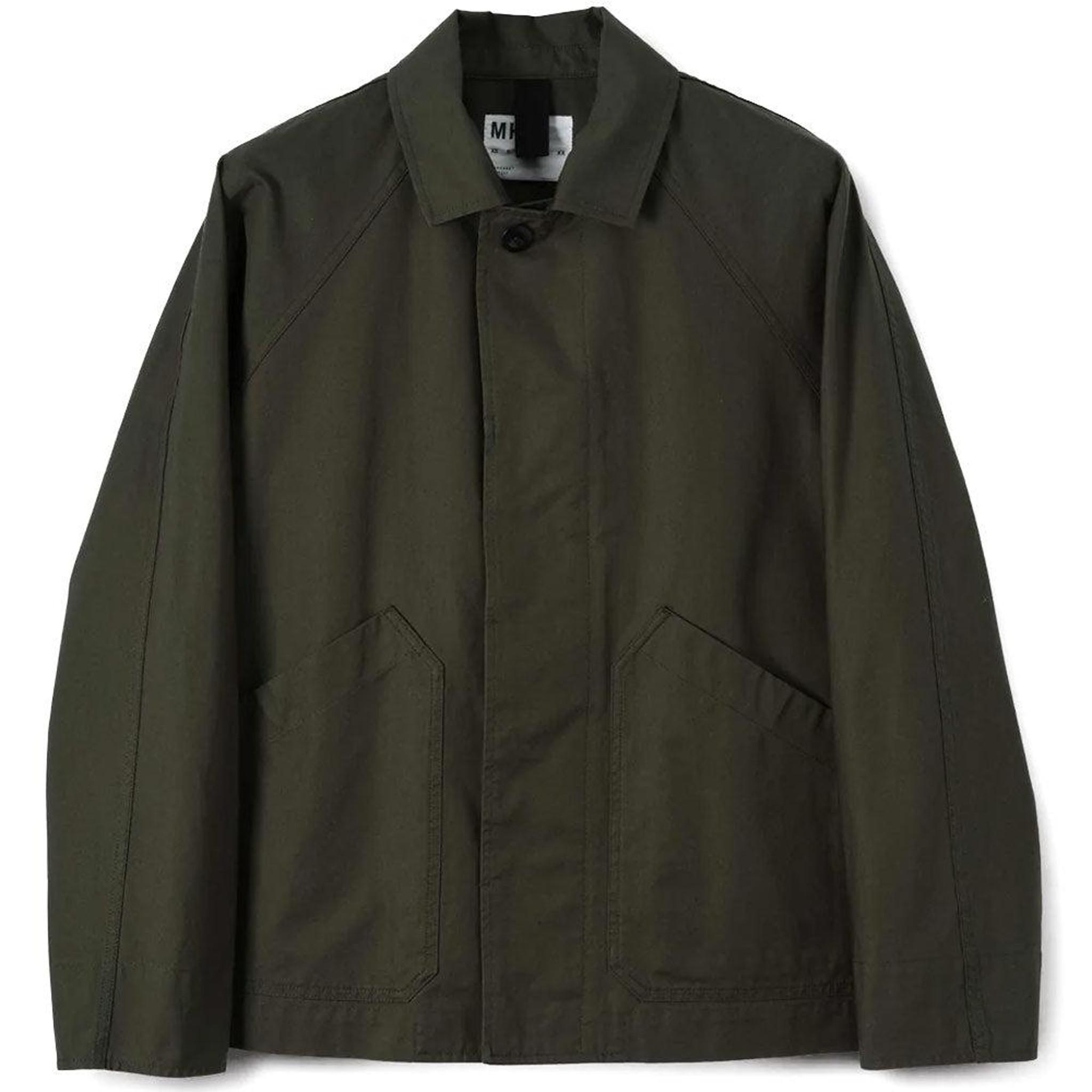 MHL Raglan Jacket Compact Cotton Canvas Uniform in Green