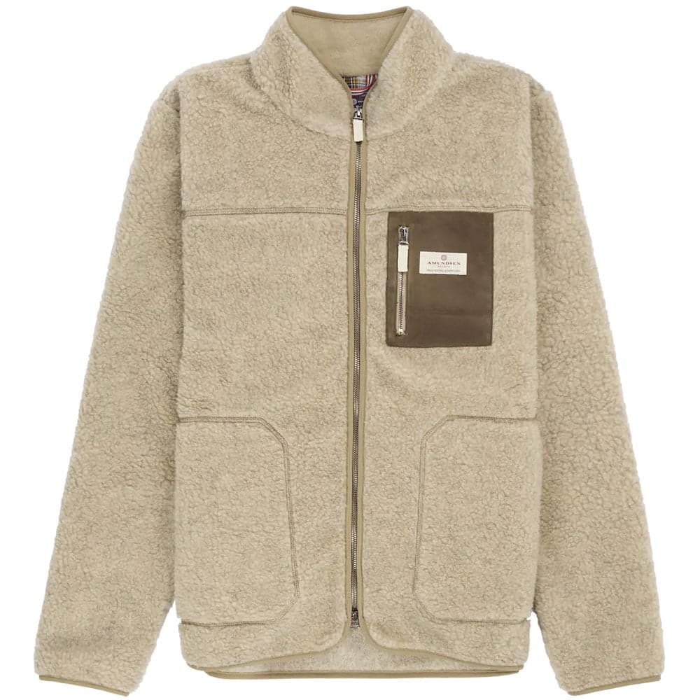 Heroes Wool Fleece Jacket Mens Natural