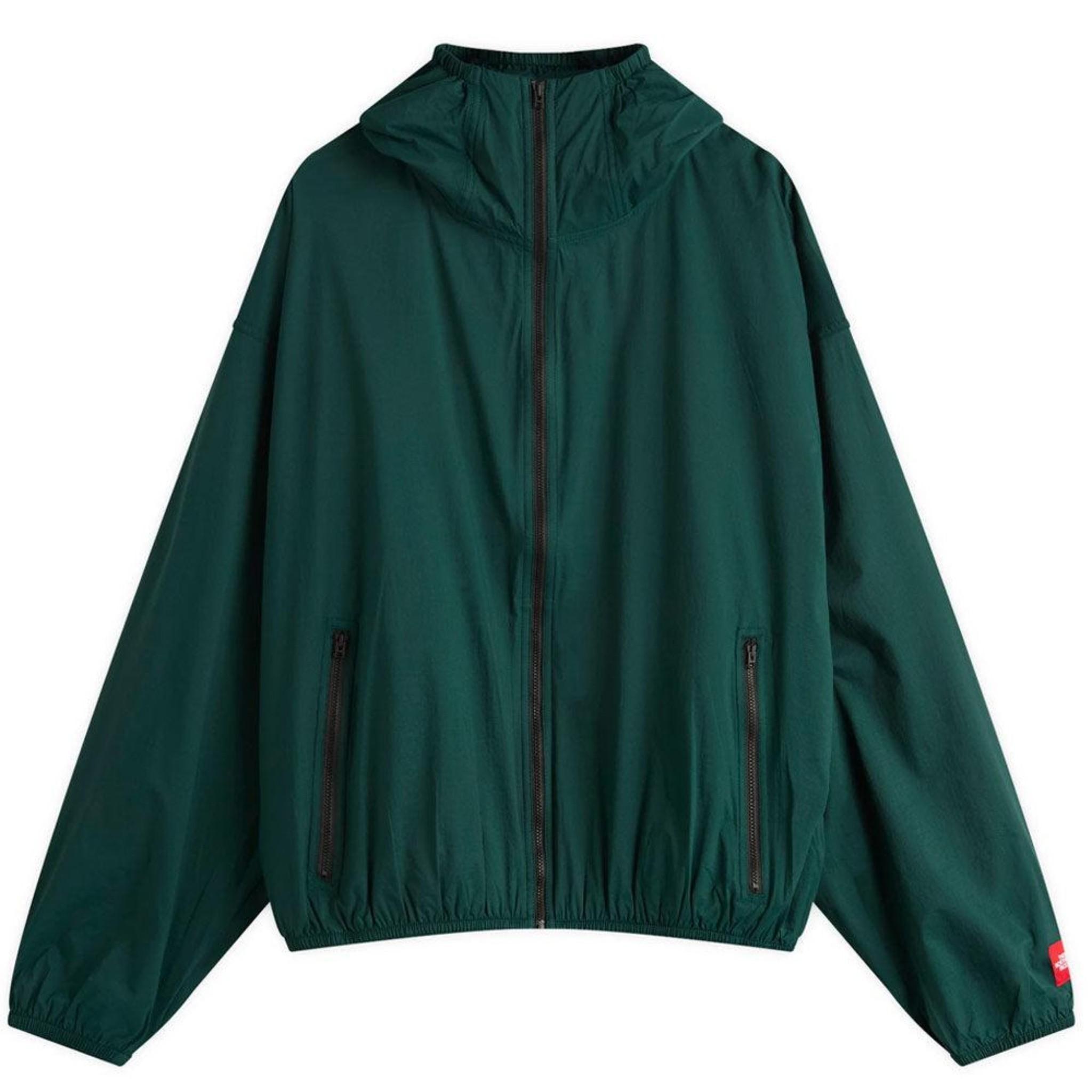 TNF™ Red Box Packable Hooded Wind Jacket 'Hunter Green'