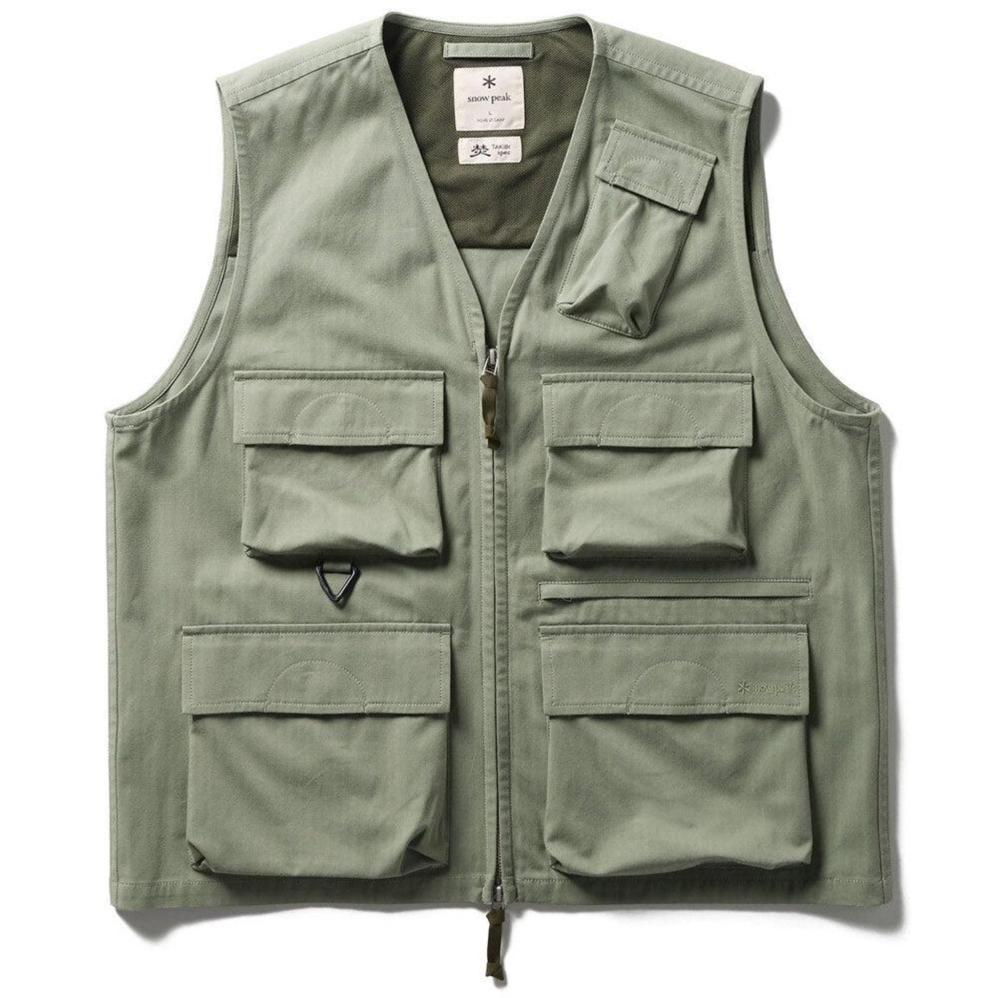 Takibi Herringbone vest 'Foliage'