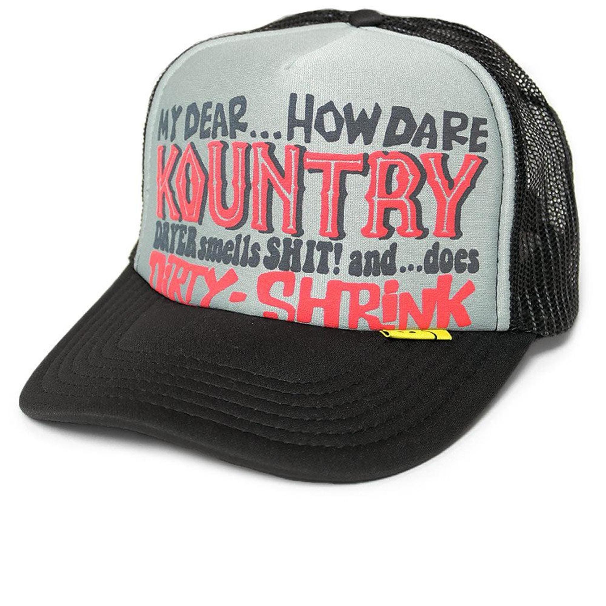 Kountry Dirty Shrink Trucker Cap 'Gray / Black'
