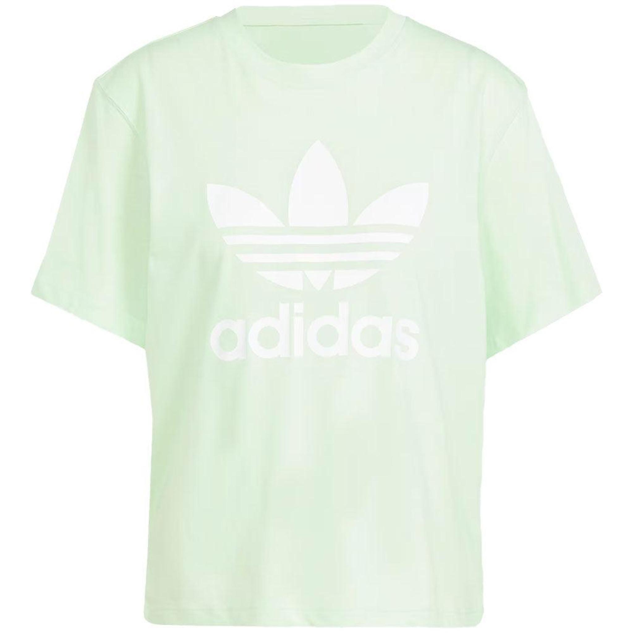 Women's Adicolor Trefoil Boxy Tee Short Sleeve 'Semi Green Spark'