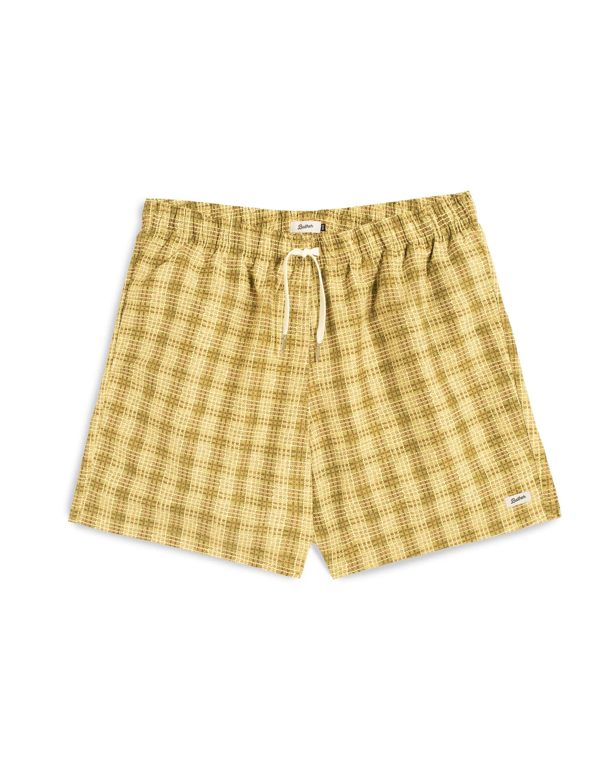 Citrus Tartan Swim Trunk