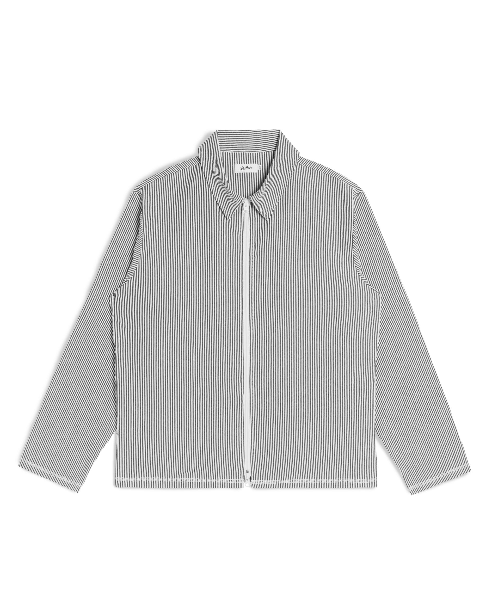 Navy Pinstripe Tour Jacket