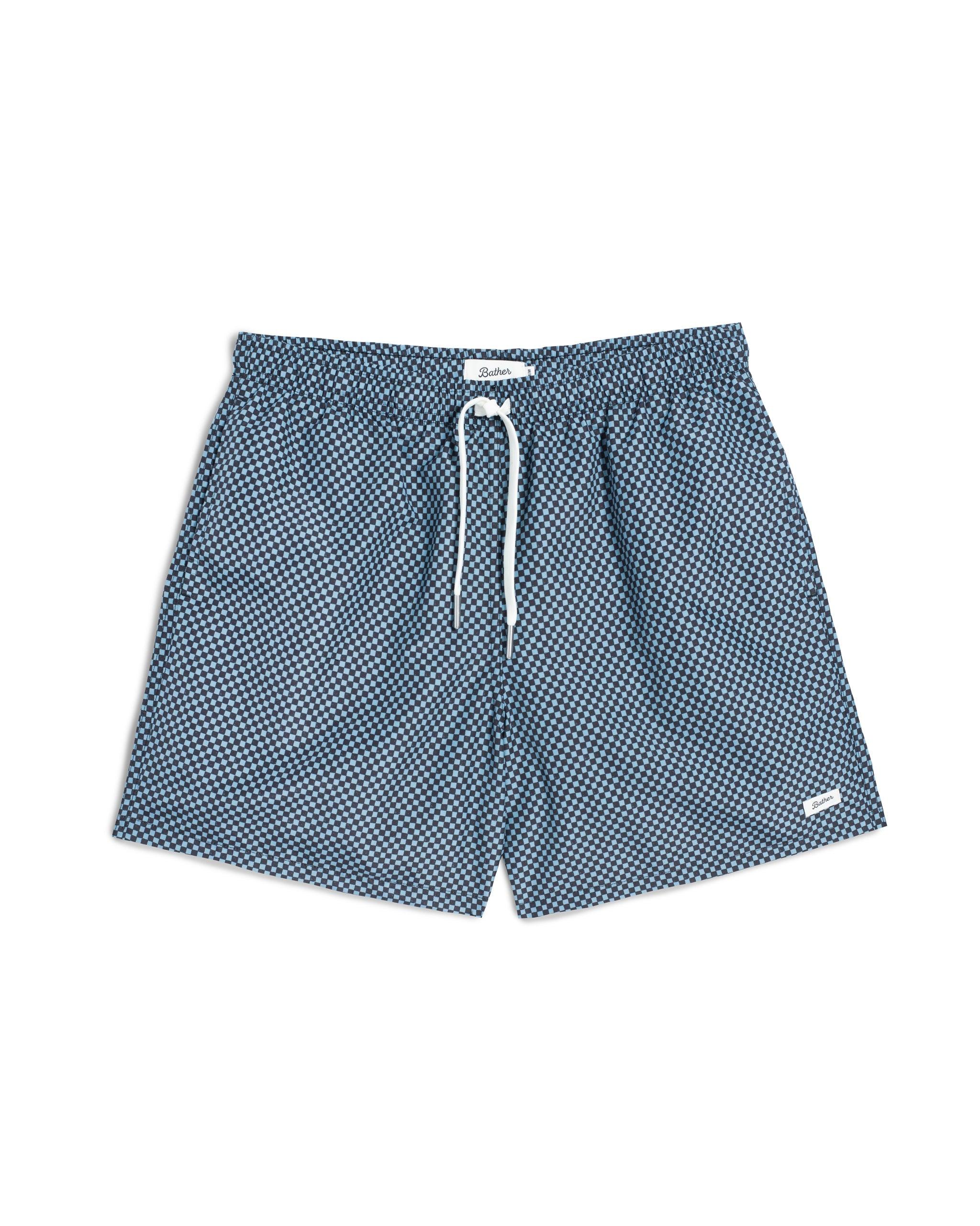 Stone Checker Swim Trunk