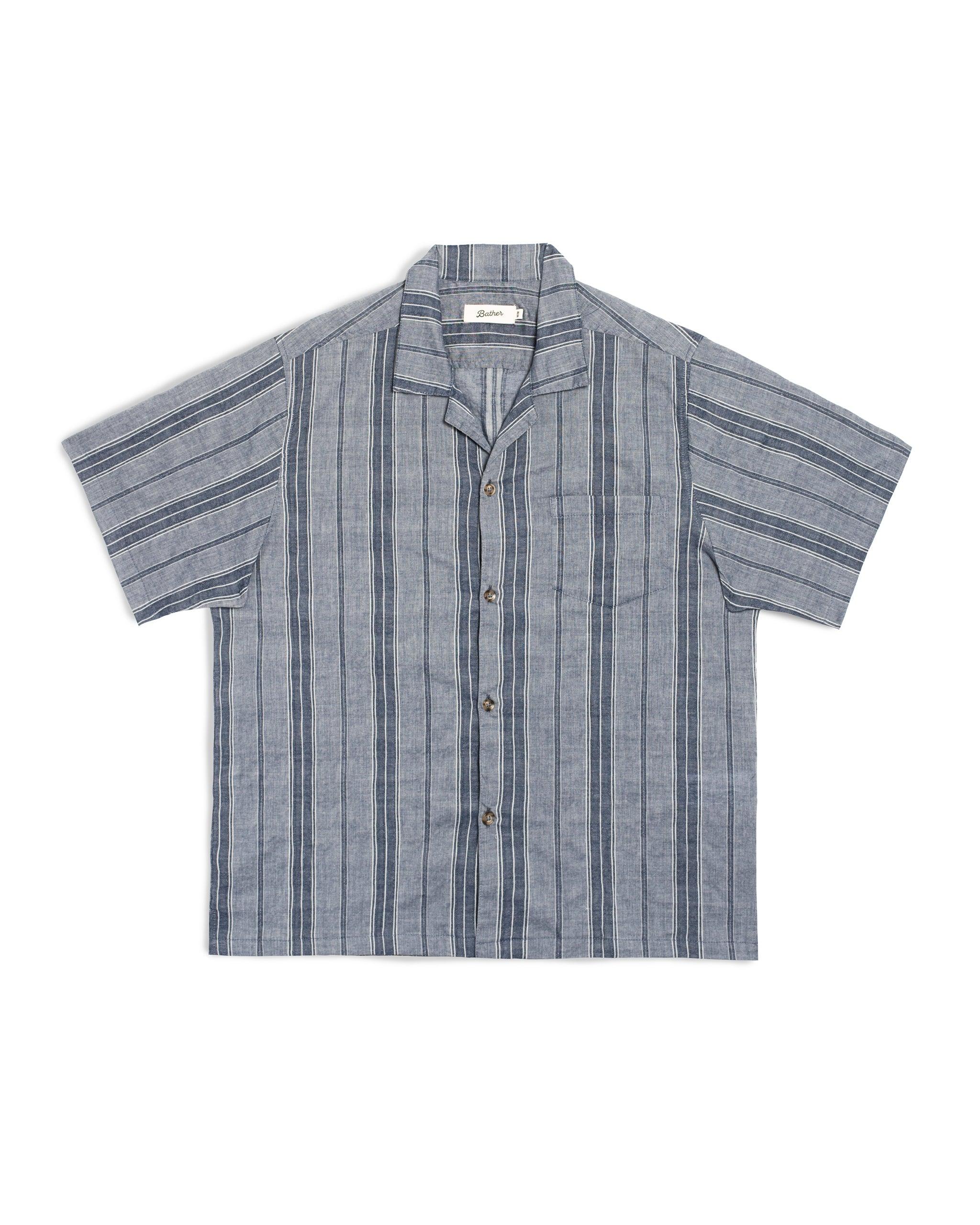 Rain Stripe Camp Shirt