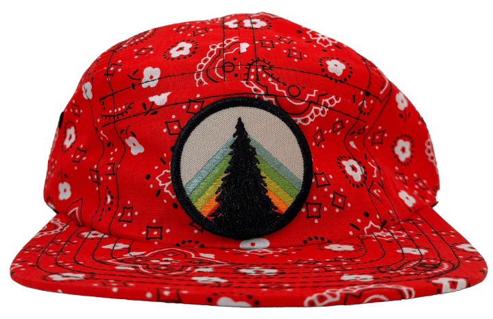 Five Panel Camp Cap Redmond - Bandana / Rainbow Tree Patch