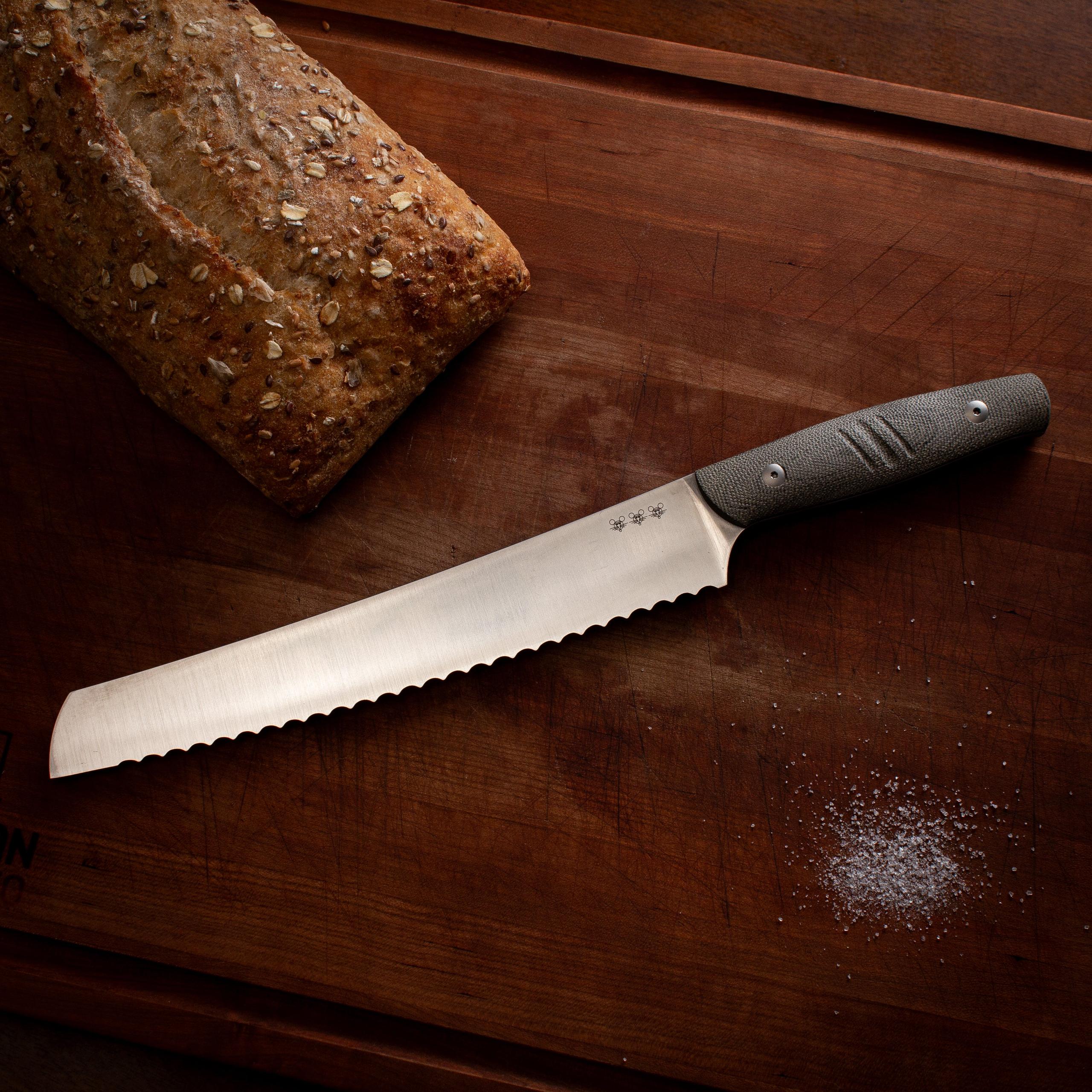 Bread Knife - Green Canvas
