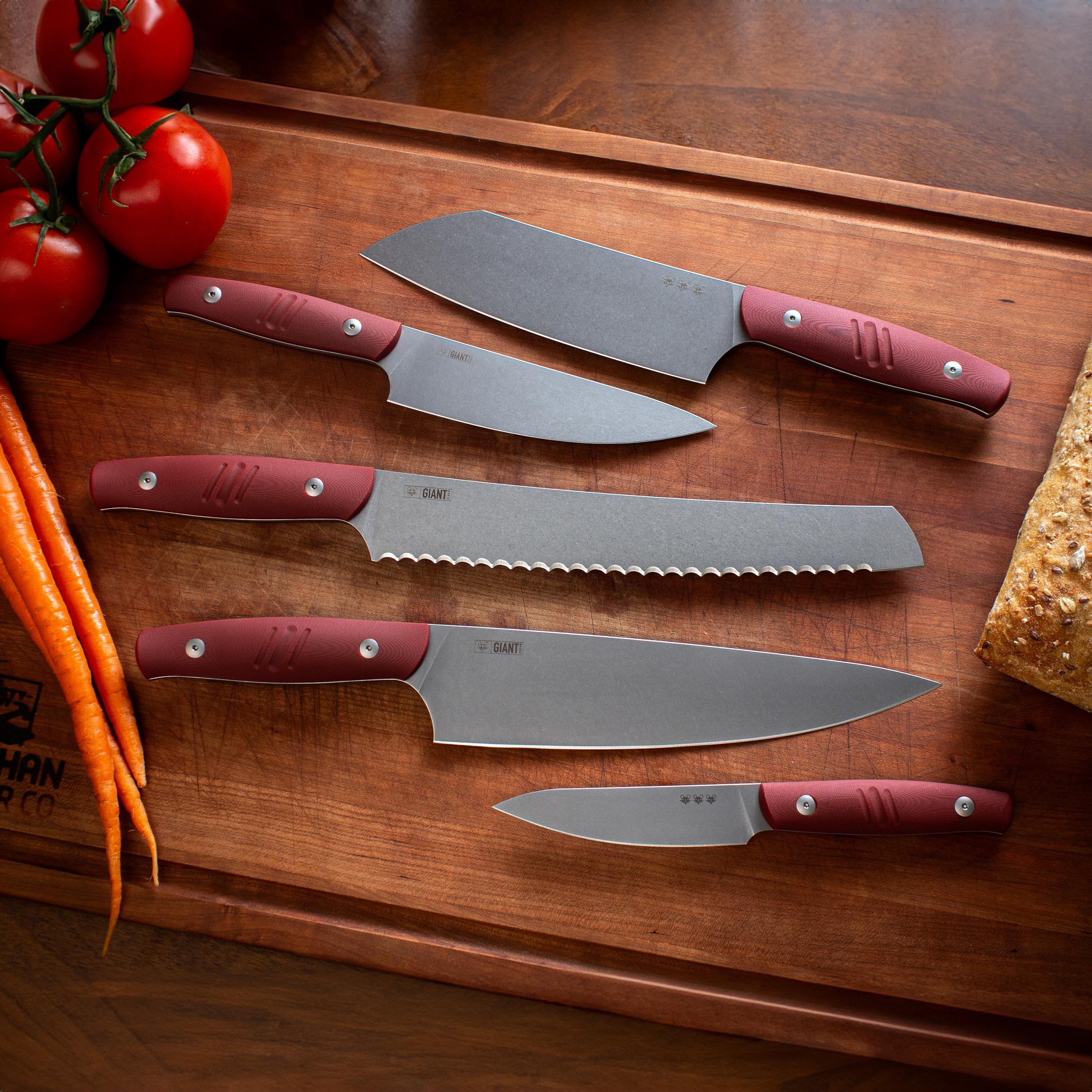 Kitchen Knife Set - Red G10