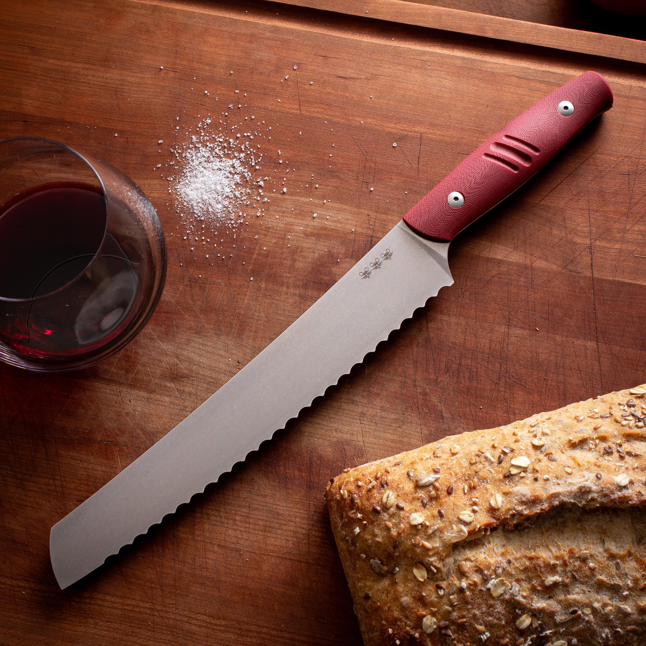 Bread Knife - Red G10