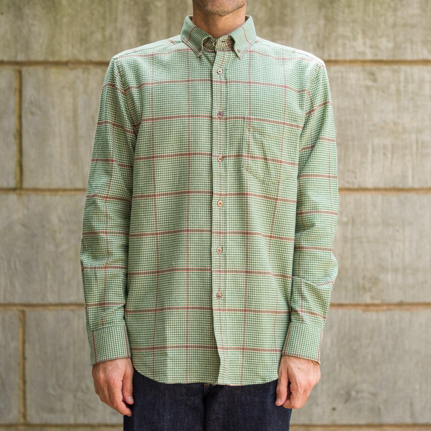 Brook Shirt Prince of Wales in Green