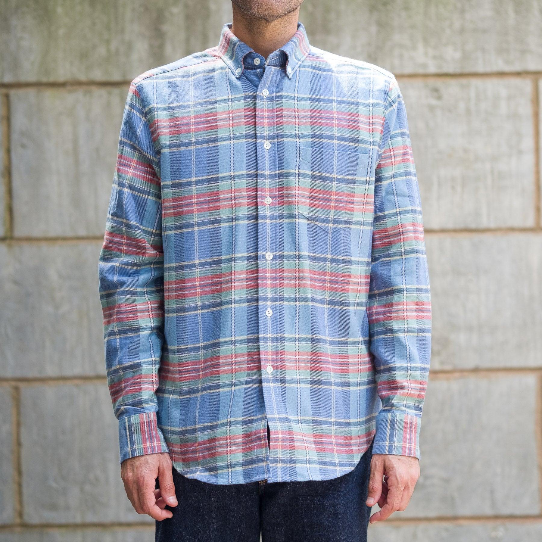 Lucia Shirt in Blue Plaid