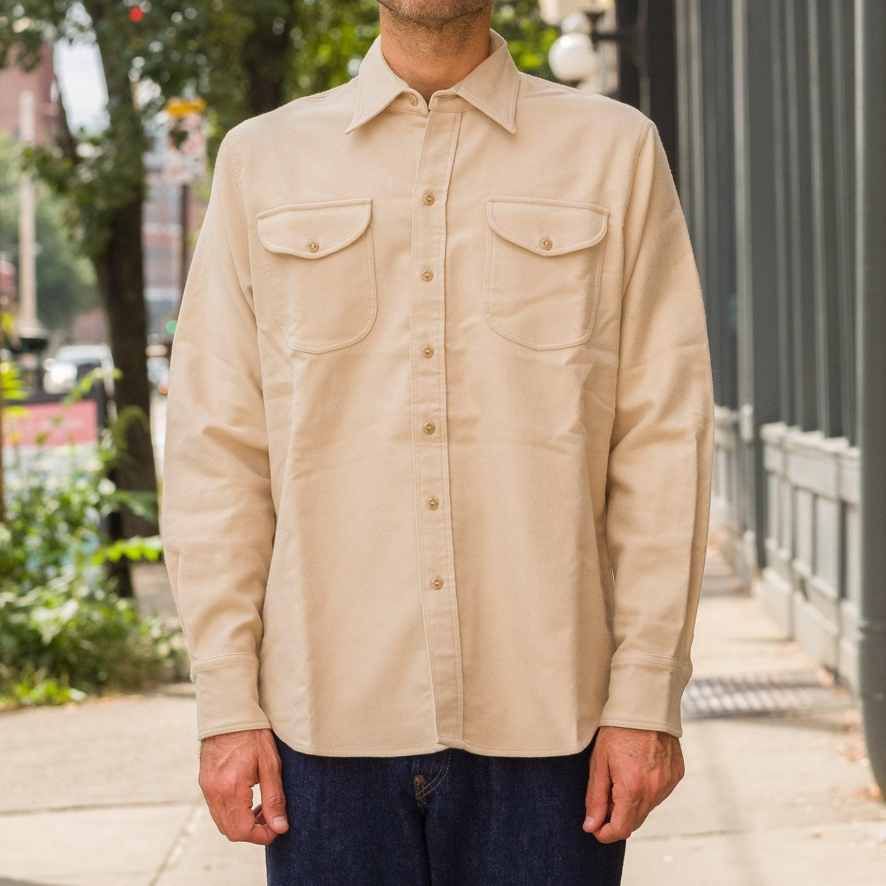 Moleskin Officers Shirt in Palomino