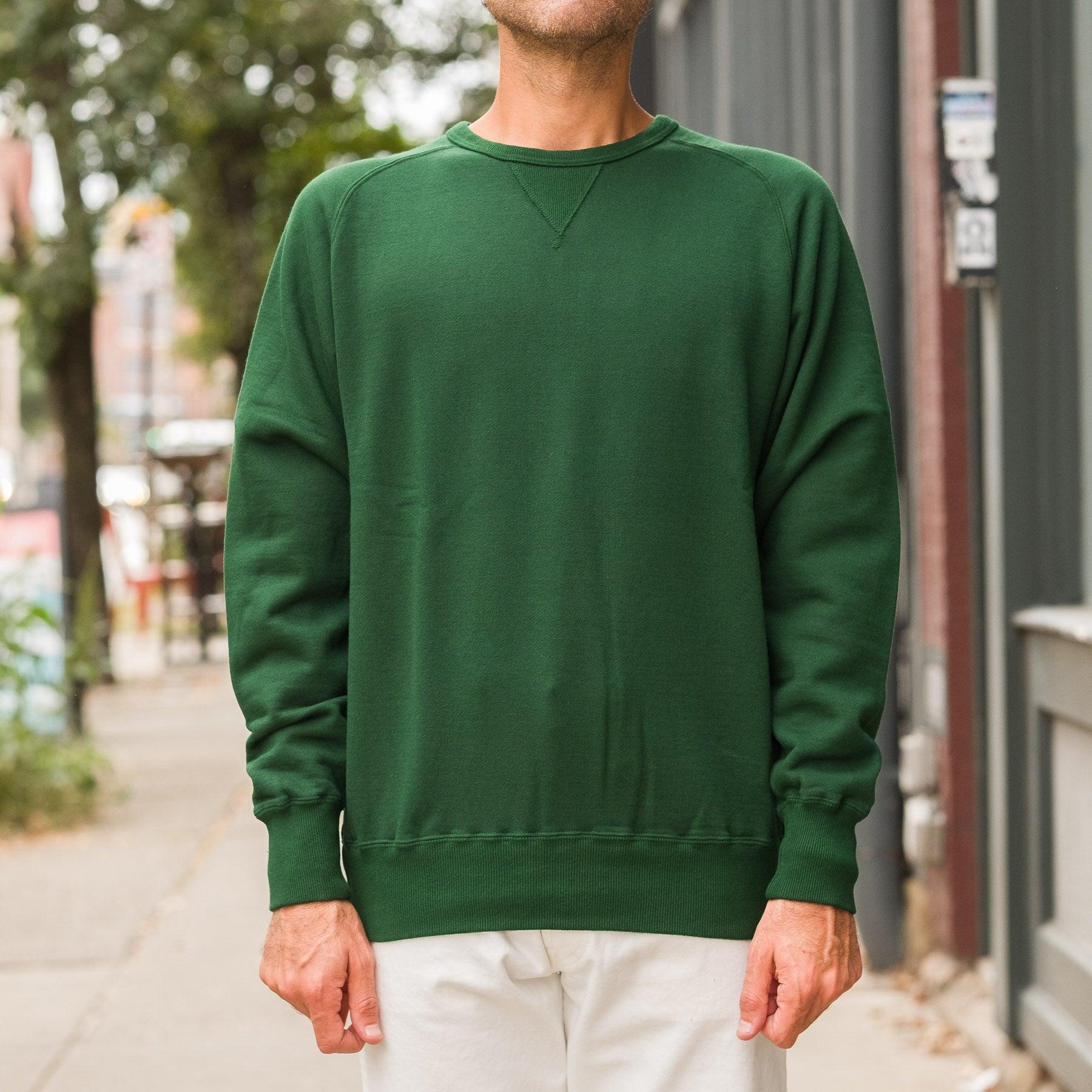 Cotton Rayon Freedom Sweatshirt in V. Green