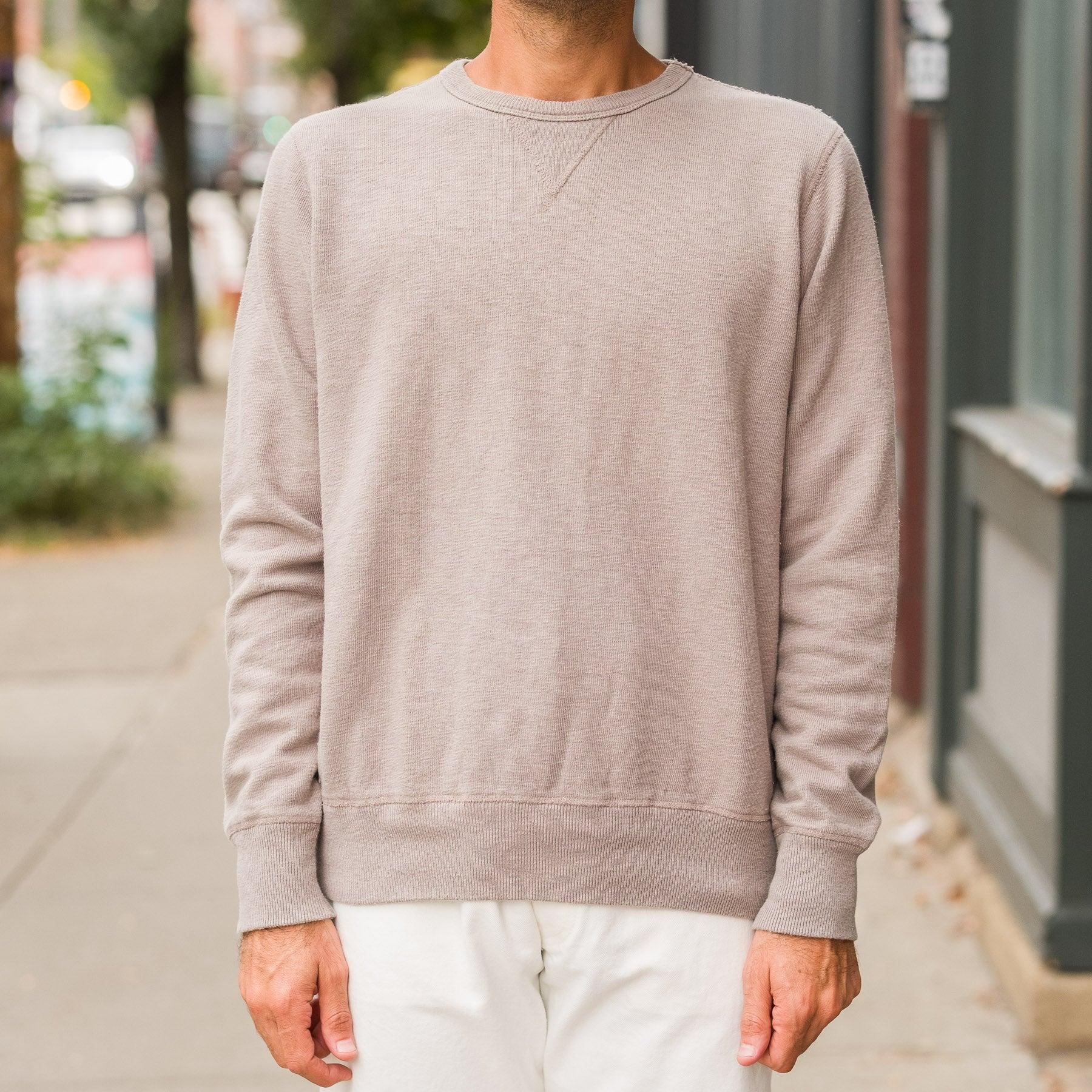 Tompkins Knit Sweatshirt in L. Gray