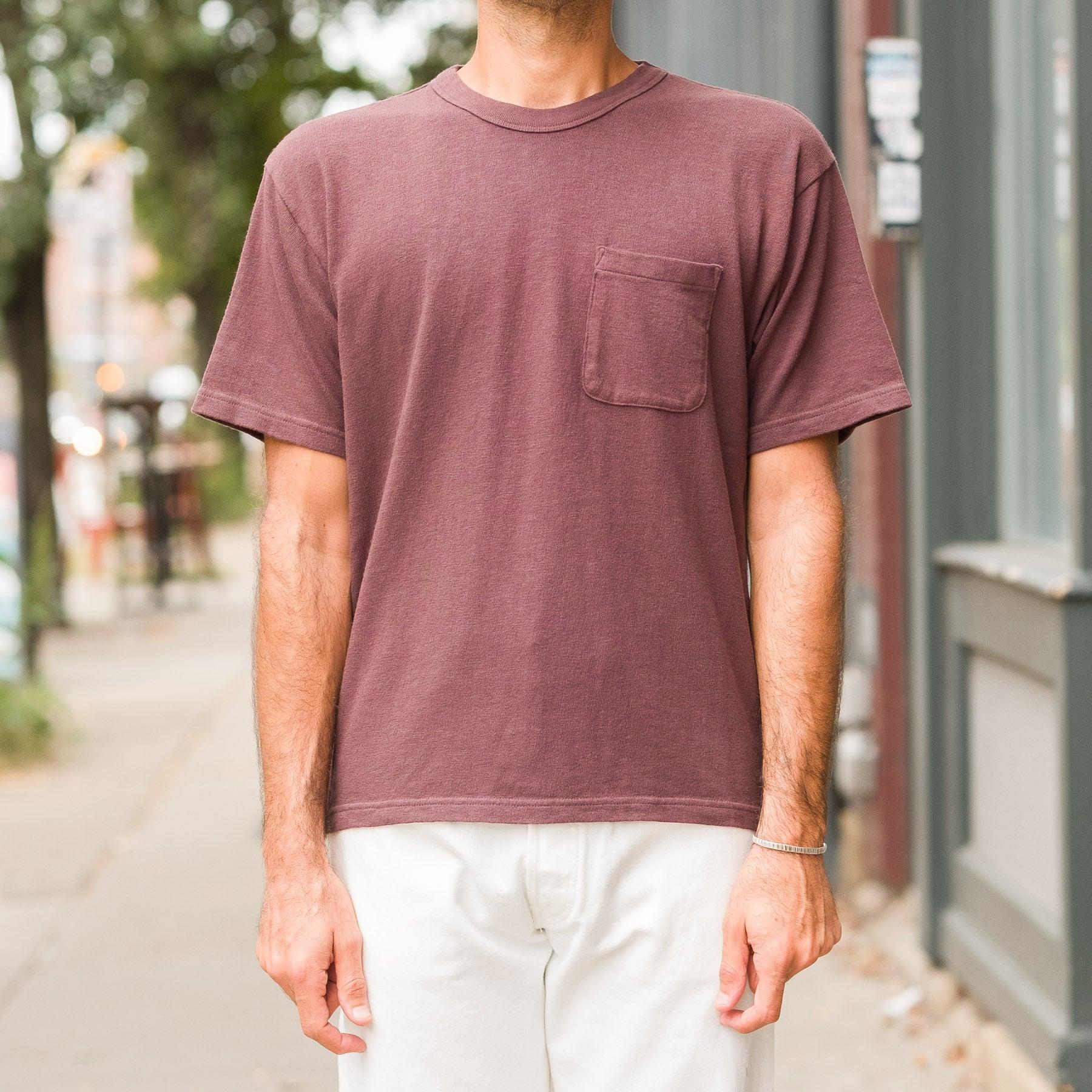 Wide Pocket Tee Tompkins Burgundy