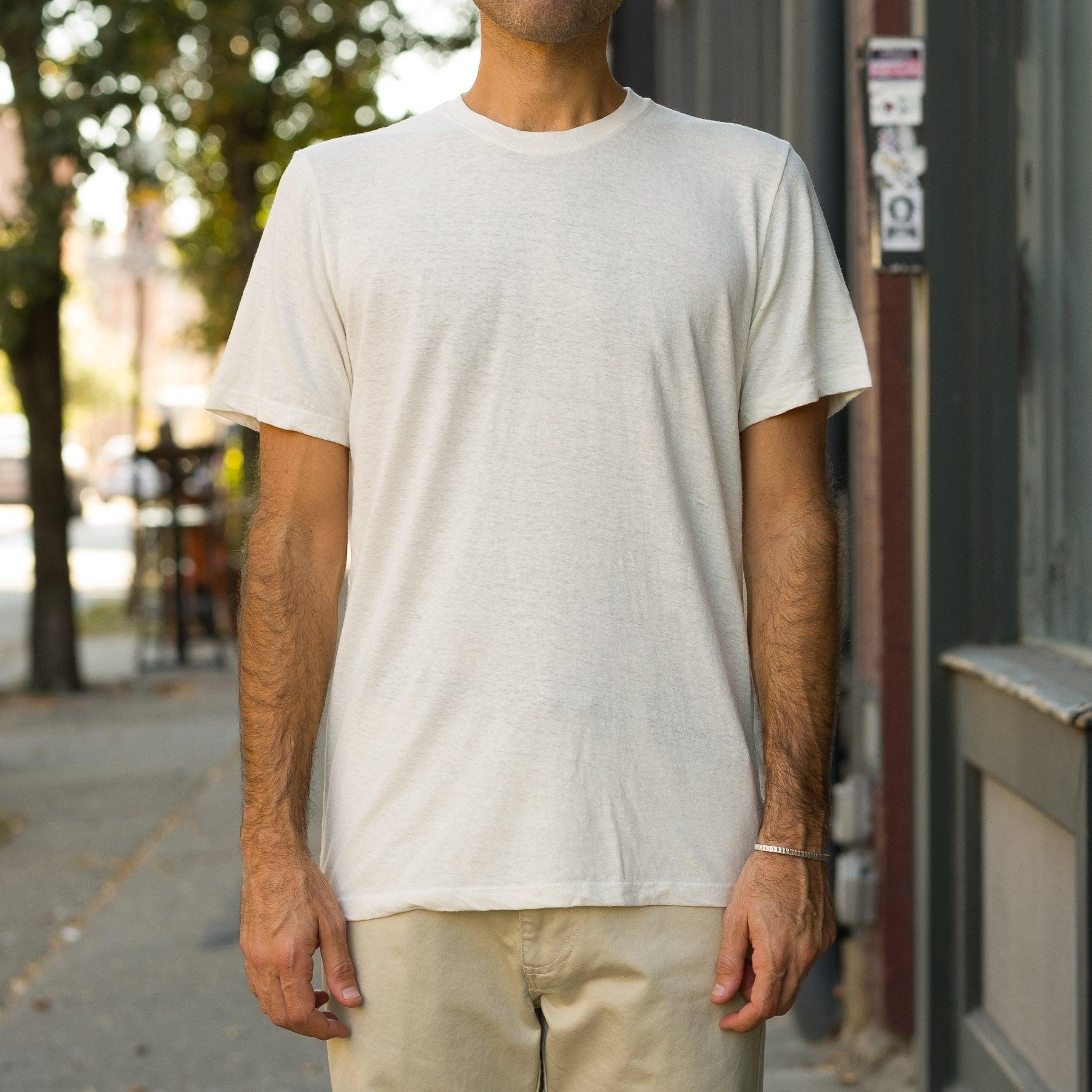 Baker Hemp Wool Tee in White