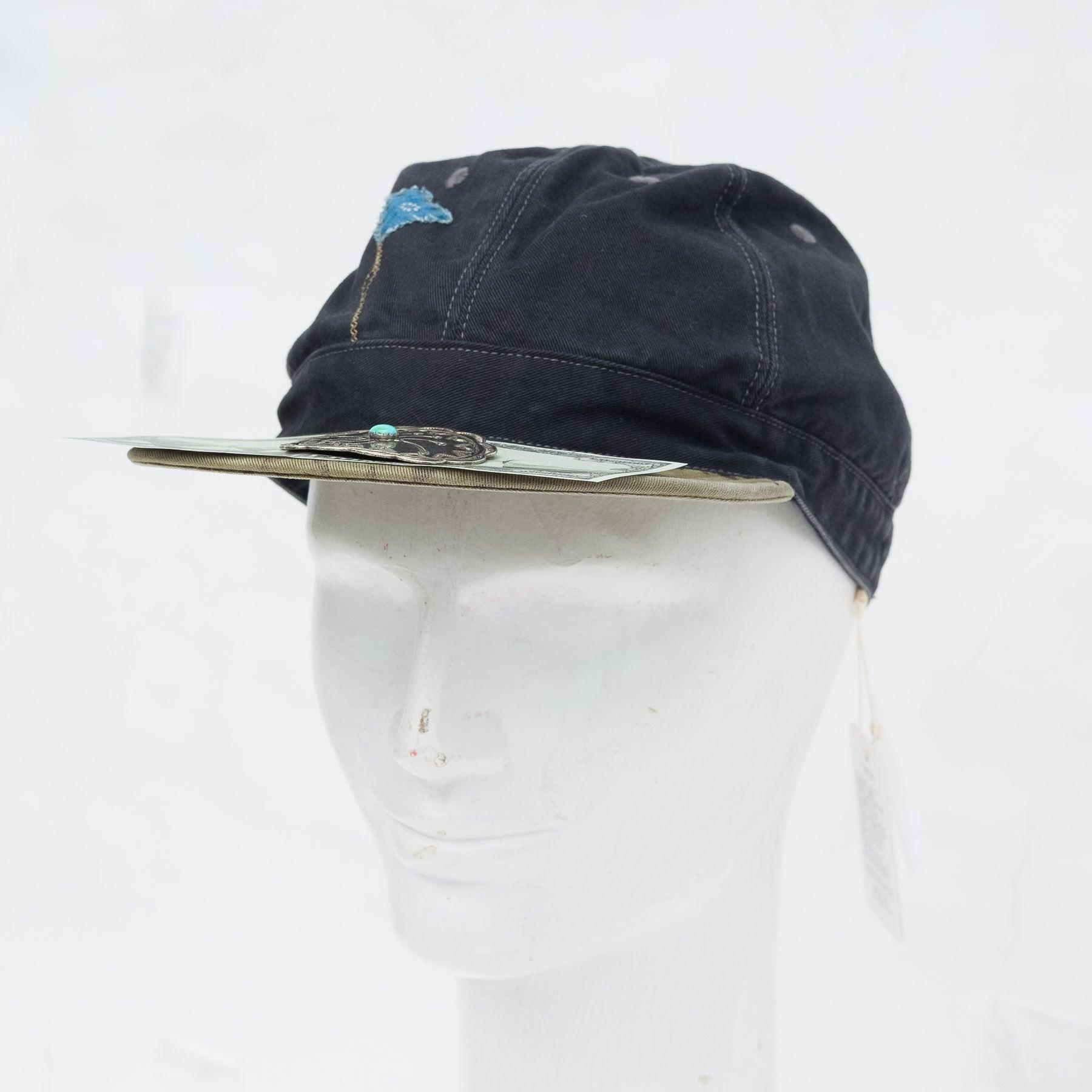 Chino BRIMFIELD Cap (ONE LOVE) in Black X Khaki